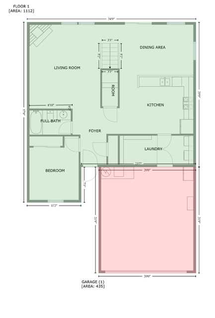 10527 VISTA BELLA Place NW Floor Plan