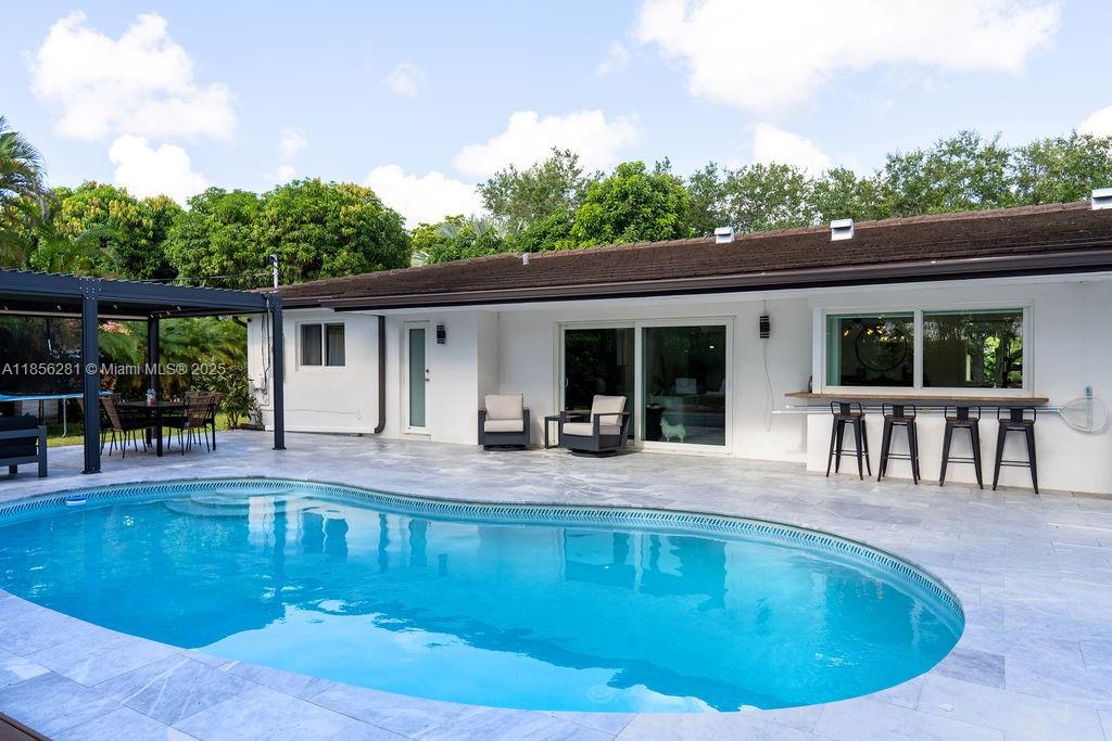 Palmetto Bay ranch-style home with pool, ample parking, and a spacious 3/2 layout plus a playroom—ideal for large family. Located near top schools and The Falls Shopping Area, close to fine dining. Property comes completely Furnished and with new appliances and include no pool or yard maintenance fees. Contact us for more information. Lease includes Water, Pool Maintenance and Lawn Service.