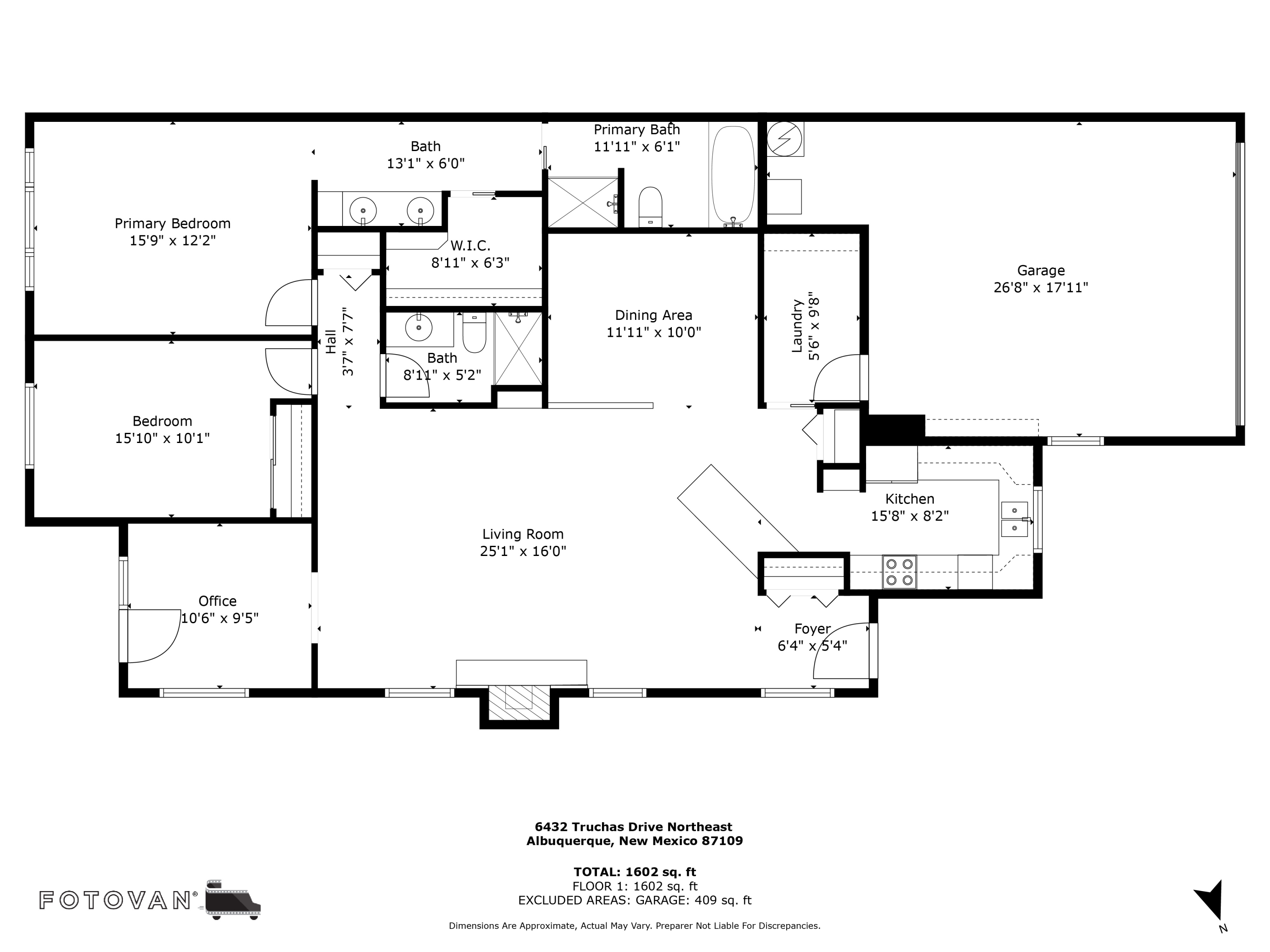 6432 TRUCHAS Drive NE Floor Plan