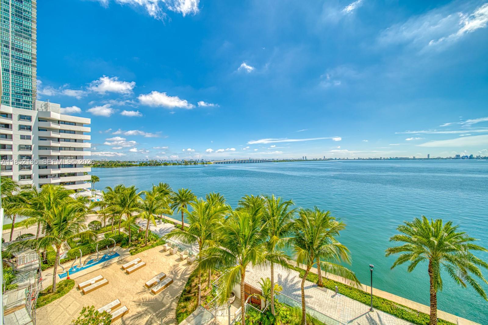 Experience breathtaking Biscayne Bay views from this 2 bed + den, 3 bath residence at Biscayne Beach. Featuring a private elevator, floor-to-ceiling windows with automatic shades, Miele appliances, and granite countertops, this condo combines elegance with comfort.Resort-style amenities include 2 pools with cabanas, beach club, fitness center, spa, tennis & basketball courts, and 24/7 concierge. Ideally located in Edgewater, just minutes from South Beach, Wynwood, Design District, Midtown, and Miami Airport.