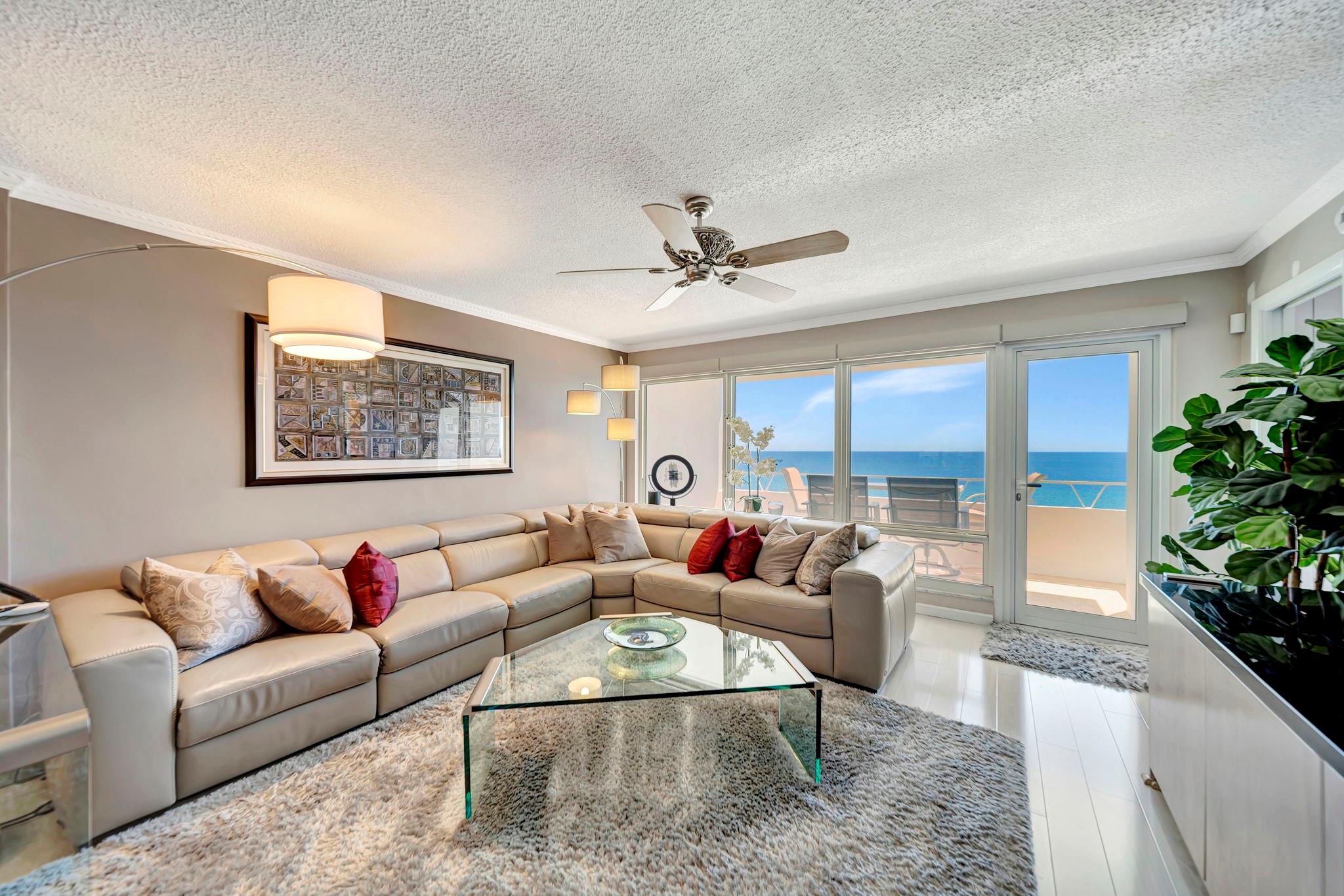 Live the coastal lifestyle in this updated 2BR/2BA corner unit with direct ocean views in charming Lauderdale-by-the-Sea. Located on the 7th floor, this unit features Bosch appliances, impact windows, Lutron lighting, remote window treatments, and a private 7.5' x 14' balcony to enjoy ocean breezes and sunrises. The primary suite offers a walk-in closet with custom built-ins and an en-suite bath with wraparound vanity and glass shower. The second bedroom and bath are equally refined. Enjoy a heated pool, deeded beach access, covered parking, and nearby shops and dining. Includes 5' x 7' storage room and smart security. Monthly fees include free laundry steps away, cable TV, Wi-Fi, land lease, management, reserves, insurance, pest control, trash, water, and sewer. 40 Milestone Completed. Coastal Elegance with Panoramic Ocean Views in Charming Lauderdale-by-the-Sea
Experience the best of South Florida coastal living in this beautifully updated corner unit 2-bedroom, 2-bath located in the highly desirable seaside town of Lauderdale-by-the-Sea. Situated on the 7th floor of a well-maintained building at 1850 S Ocean Blvd #712, this residence offers breathtaking ocean views from every room, thoughtful modern upgrades, and a relaxed, beachside lifestyle just steps from the sand.
Lauderdale-by-the-Sea is one of Broward County’s hidden gems — a quaint and friendly beach town known for its walkable layout, charming shops, inviting cafes, and vibrant local restaurants. Whether you're strolling down Commercial Boulevard for an evening gelato, snorkeling off the famous Anglin's Pier, or enjoying live music and farmer’s markets in the town square, you’ll appreciate the small-town feel with big-time beauty. The town prides itself on its slower pace, strong community, and pristine shoreline—perfect for year-round living or a luxurious seasonal escape.
Inside the unit, you’ll find an airy and welcoming space featuring Bosch stainless steel appliances, sleek Corian countertops, and custom cabinetry in the kitchen. The home is outfitted with Lutron recessed lighting (throughout except the living room), impact-resistant windows and sliders, and remote-controlled window treatments—all adding modern comfort and peace of mind.
The primary suite offers a tranquil retreat with a walk-in closet featuring custom built-ins, and an en-suite bathroom with wraparound vanity cabinetry and a glass-enclosed shower. The second bedroom and bath are equally well-appointed, with a tub/shower combo and updated finishes.
Step out to your private 7.5' x 14' balcony to enjoy ocean breezes and sunrises over the Atlantic. Additional features include laminate flooring, Ring doorbell security, air vac system, a linen closet, and a 5' x 7' private storage room.
Don’t miss this rare opportunity to own a slice of paradise in one of South Florida’s most picturesque beach towns. Schedule your private showing today and make Lauderdale-by-the-Sea your new coastal retreat.
Situated along the scenic Broward Gold Coast, just north of Fort Lauderdale—boasting sand beaches, the Pompano Pier, surf shops, seafood restaurants, and outdoor recreation.
Easily accessible to I-95, Florida’s Turnpike, U.S.-1, A1A, and within close proximity to Fort Lauderdale-Hollywood International Airport (~15mi), universities, parks, shopping centers, and hospitals