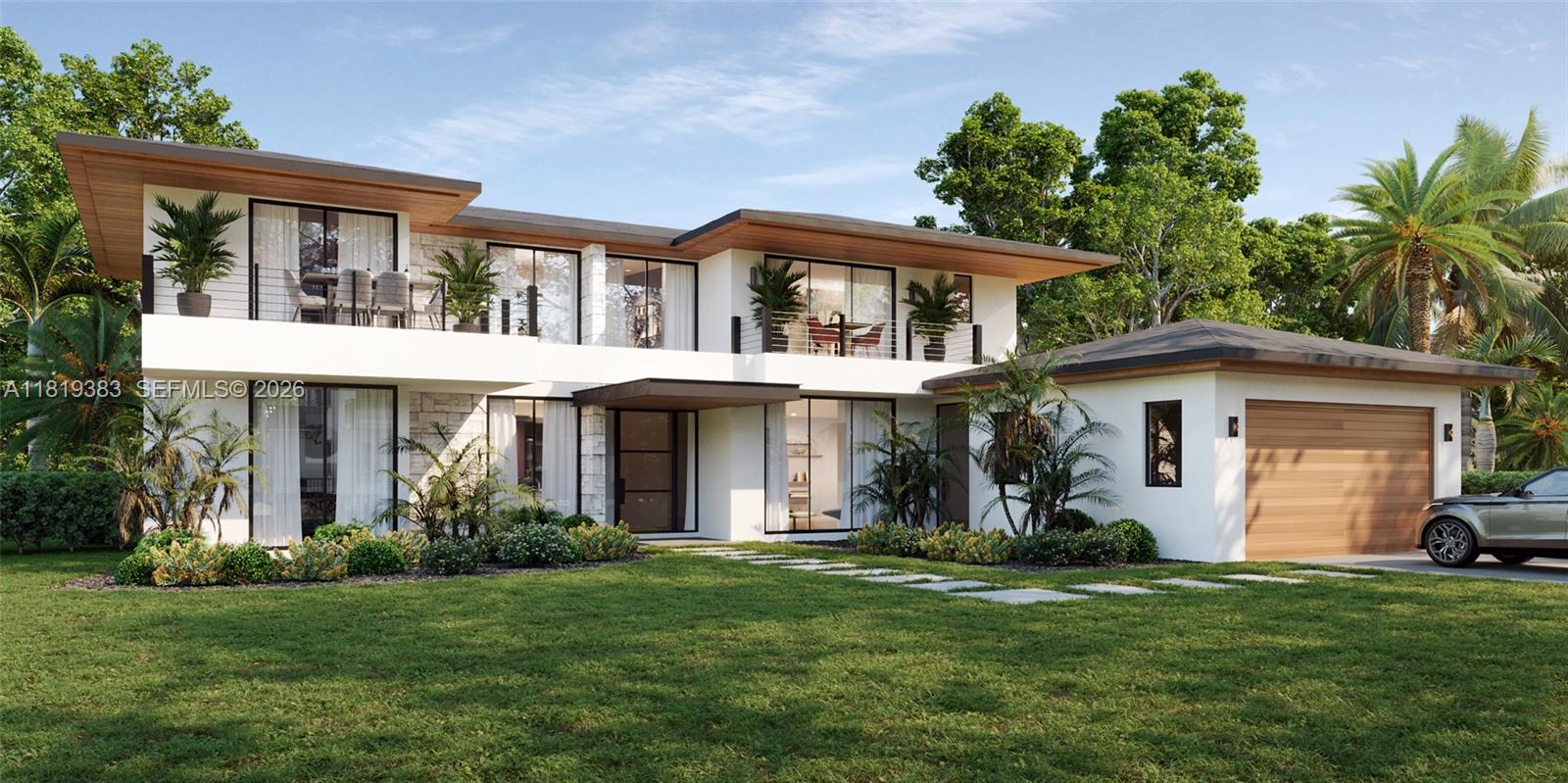 Live the ultimate South Miami lifestyle in this brand-new, Bali-inspired 6BD/6.5BA retreat. Set on an oversized 17,940 SF lot, it offers sleek modern lines, expansive glass walls, and warm wood accents. The open-concept plan features a chef’s kitchen with custom cabinetry, waterfall island, and wine wall. Floor-to-ceiling windows create seamless indoor-outdoor flow to a covered terrace, summer kitchen, and sparkling pool. Perfect for unforgettable gatherings or quiet family moments. Upstairs balconies provide private retreats with lush tropical views. Steps from parks, boutiques, and dining, this rare blend of modern, tropical luxury and urban convenience won’t last!
