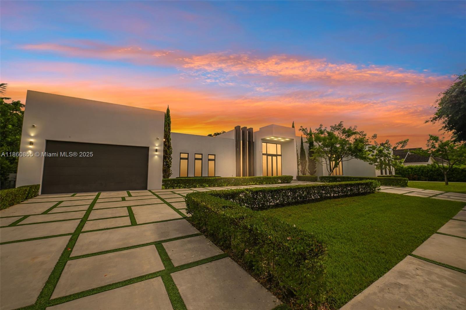 The Ultimate Modern Luxury Resort-Style Residence Flooded with natural light, this stunning 2020-built one-story home offers the perfect blend of elegance and comfort. Featuring 6 spacious bedrooms with en-suites, a dedicated den/office, wine room, and a sleek Italian kitchen with quartz countertops, this residence was designed for both everyday living and grand entertaining. High ceilings and porcelain floors flow seamlessly throughout. Step outside to a true private resort, with multiple outdoor living spaces including covered lounge areas with TVs and sofas, a gas fire pit with seating, dining area, and full BBQ/summer kitchen. Enjoy a spectacular infinity pool, hot tub, sauna, cold plunge and a gym. Furniture and artwork negotiable, this home is truly one-of-a-kind. Easy to show.