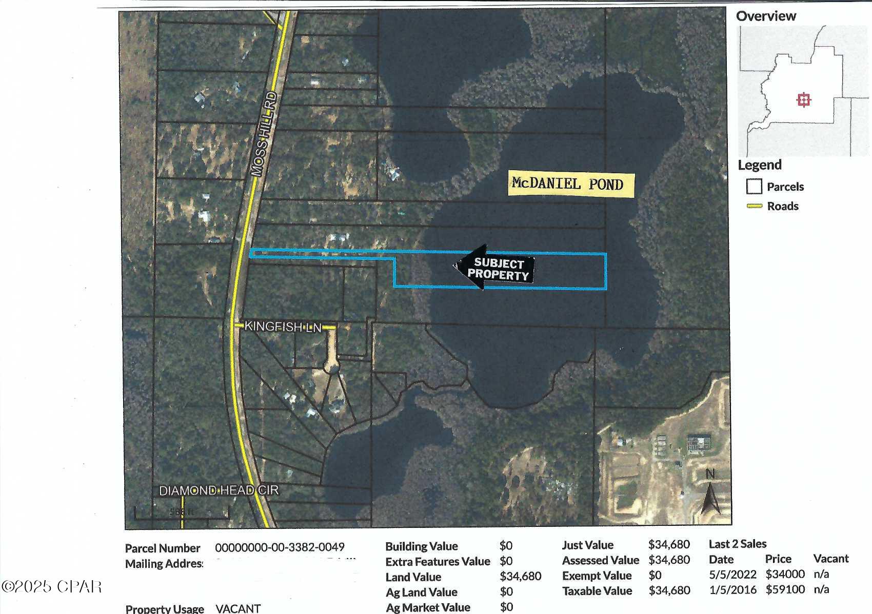 Details for 0000 Moss Hill Road, Chipley, FL 32428