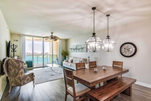 Cozy 22d floor 3BR/3BA overlooking the Intracoastal & ocean, impact glass, semi-private elevator access. Open concept, neutral colors, split floor plan w/wood-look LV Flooring in living areas/bedrooms. Offered fully furnished! Stainless steel appliances in the open kitchen, light granite counters. Spacious owners suite w/his & her walk-in closets. Primary bath w/double vanity, jetted bath & water closet. Assigned garage parking & climate-controlled storage unit. 24/7 manned gate, valet, NEW tennis, NEW pickleball and bocce, walking path w/gazebo, Newly renovated rooftop oasis w/pool, spa, BBQ areas, clubhouse, billiard room & fitness center. Marina w/dry docks available. Jump on your boat effortlessly & be on the ocean in minutes; no fixed bridges! Pet friendly place.