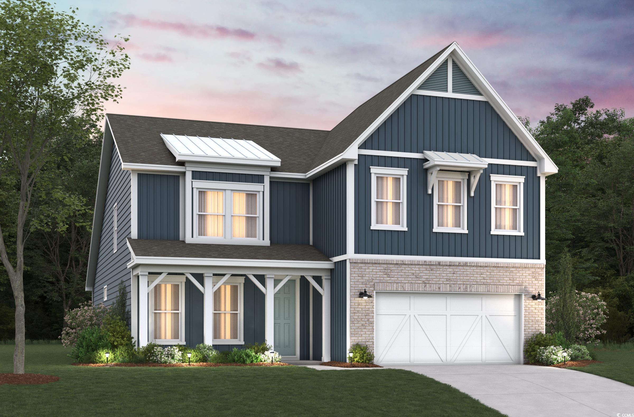 Welcome to the Persimmon, a thoughtfully designed two-story home in the heart of Murrells Inlet. This plan offers 4 bedrooms, 3.5 bathrooms, a first-floor primary suite, a private study with French doors, and a spacious eat-in kitchen that opens to the gathering room.  The soaring ceilings in the great room create a dramatic focal point, extending upward to the loft above. Upstairs, the secondary bedrooms are thoughtfully positioned for privacy, featuring both a private en-suite and a Jack-and-Jill bath for added convenience.  The first-floor primary suite is a true retreat, with a large walk-in closet and a spa-inspired en-suite including a 5-foot walk-in tile shower with glass enclosure, dry-off seat, Moen rain and wall shower heads.  Step outside to enjoy a wooded .71-acre homesite, perfect for relaxing evenings or entertaining guests.  Located in the sought-after Northbrook community, that offers larger lots, more space between homes, longer driveways, and easy access to the Murrells Inlet Marshwalk, Huntington Beach State Park, and Brookgreen Gardens, combining convenience with comfort.  As America’s number one energy-efficient homebuilder, we’re proud that in 2024 our homes achieved an average net HERS® score of 37 (with solar) and a gross score of 42—the lowest publicly reported among the top 30 U.S. homebuilders in Builder Magazine’s Top 100 list (ranked by 2024 closings).  Contact us today to learn more about exclusive buyer incentives, including closing cost assistance, design studio upgrades and more!  Photos are of a previously sold home, for sample purposes only.