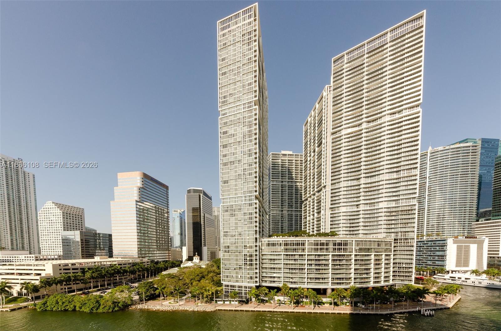 Discover the Miami lifestyle at Icon Brickell Tower 2, one of the city's most iconic waterfront addresses designed by Arquitectonica with interiors by Philippe Starck, This Spacious 2-bedroom 2 bath, 15000 sqft residence features floor to ceiling windows and a large balcony with spectacular views of Brickell Key, Biscayne Bay and the glittering skyline. Step outside your door and walk to Brickell City center, Mary Brickell Village, world class dining. shopping and entertainment. With resort style amenities including a sprawling pool deck, spa, fitness center and on-site restaurants. This residence offers more than a home; it delivers the lifestyle everyone wants in the heart of Brickell