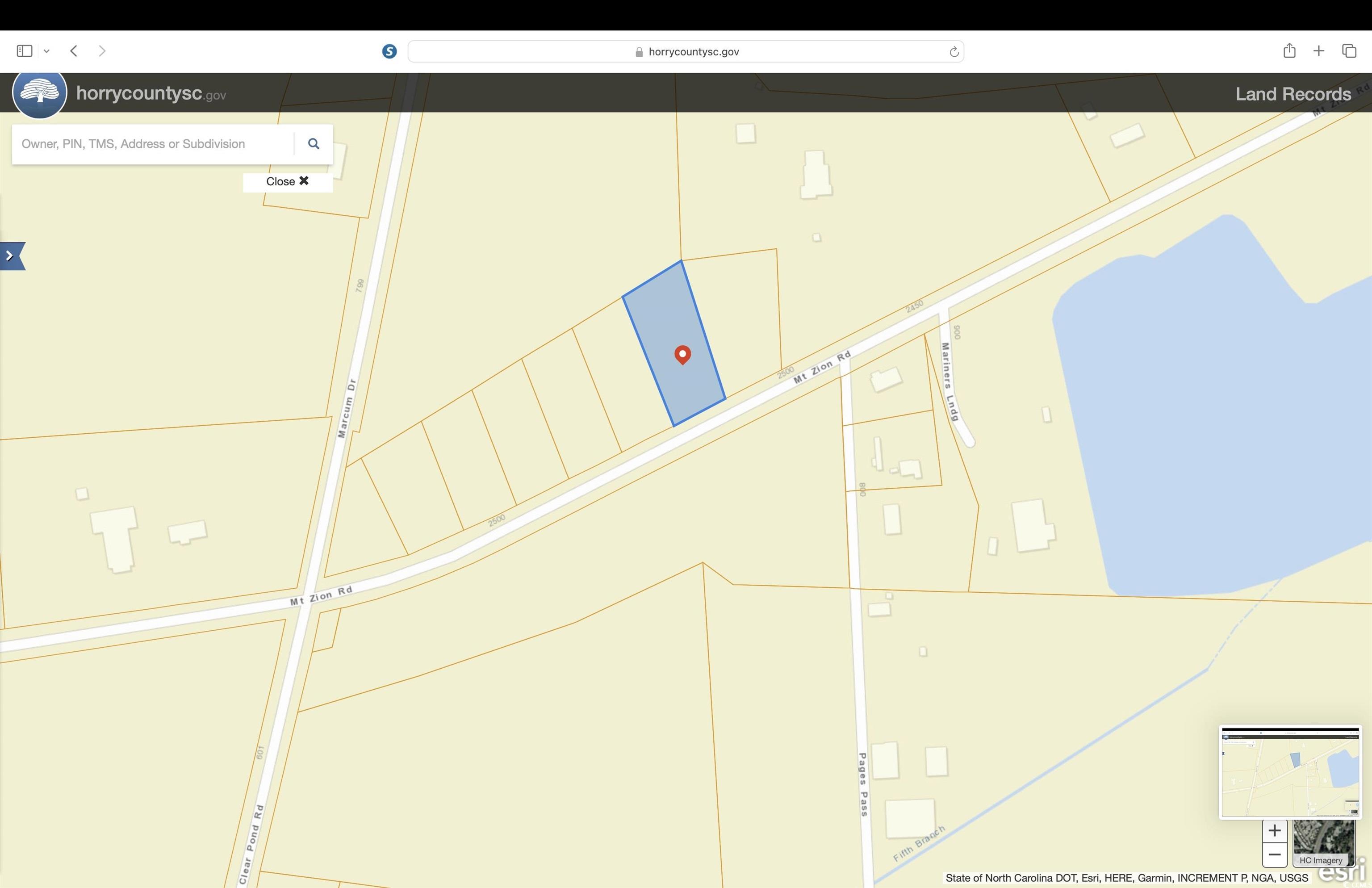 Mount Zion Rd. Loris, SC 29569