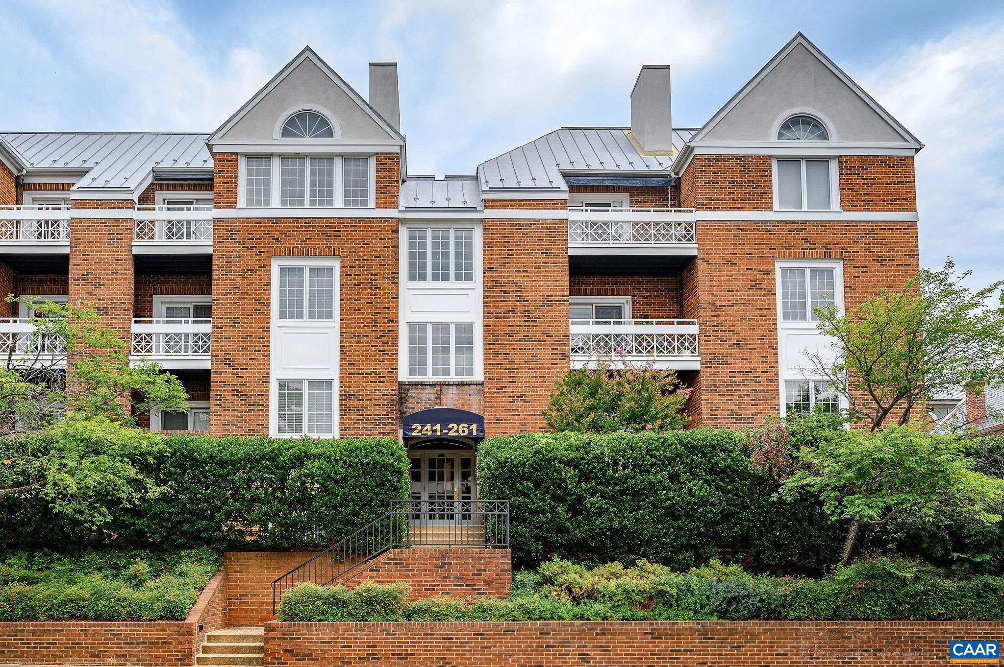 The condo has been freshly painted. Discover Downtown Luxury at the Queen Charlotte. Experience sophisticated living in this stunning corner-unit condominium, one of the largest floor plans in the prestigious Queen Charlotte building. Offering nearly 2,100 square feet of refined living space, this residence features views of downtown Charlottesville, with breathtaking sunrises and sunsets enjoyed from the south-facing patio. Inside, thoughtful design defines every detail. The versatile third bedroom easily transforms into an office, den, or guest space, creating flexibility to suit your lifestyle. The living room features a floor to ceiling wall of built-in bookcases, a gas fireplace, and built in display shelves. Highlights include: Two dedicated parking spaces in the covered garage, and a lockable onsite storage unit. Professionally managed building with pristine common areas and secure entry. One block from the Historic Downtown Mall’s dining, shops, and entertainment. Close to Market Street Park, and historic landmarks. Immaculately maintained, this exceptional property combines elegance, convenience, and security in one of Charlottesville’s most sought-after addresses.