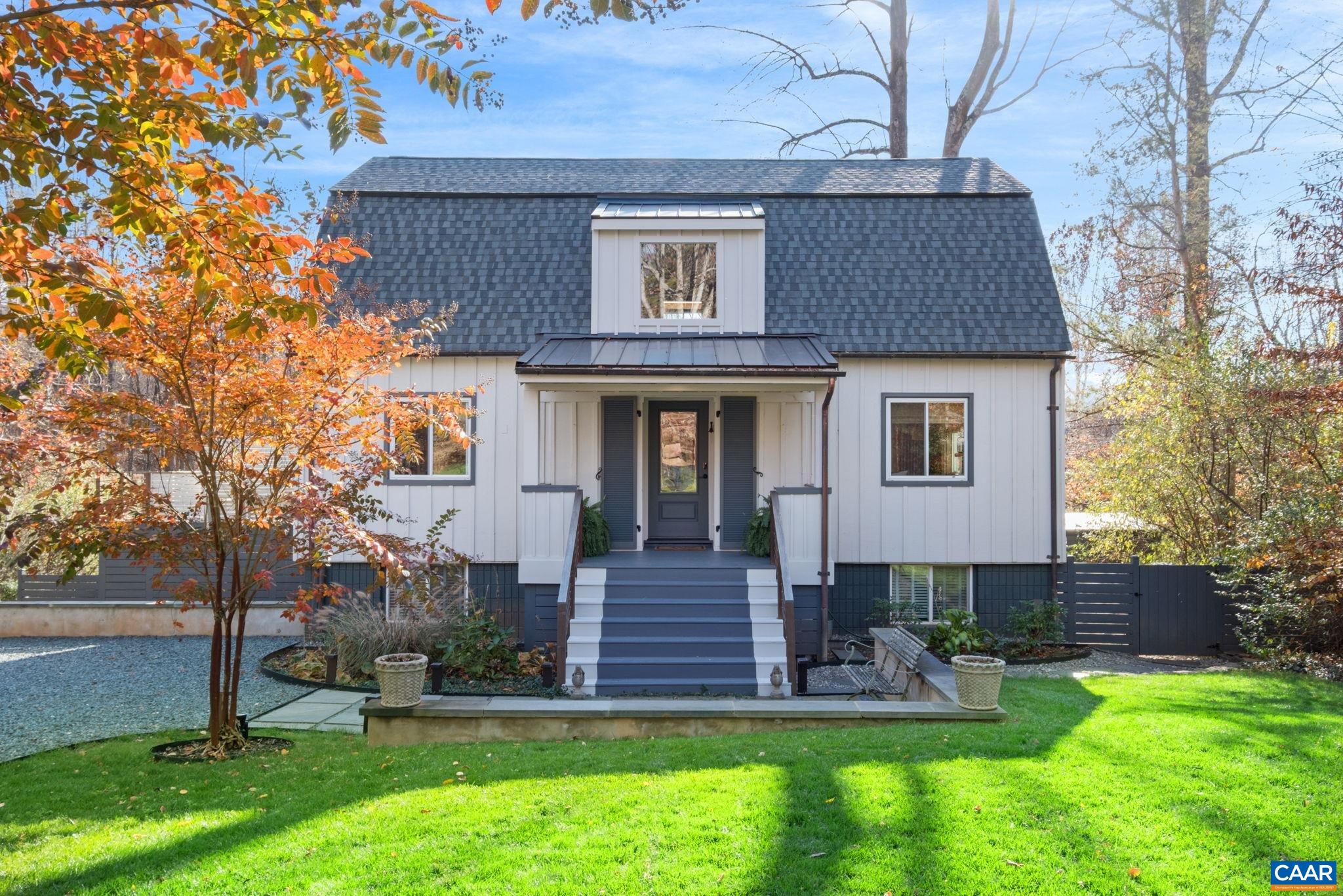 Beautifully reimagined Post and Beam home in the coveted Peacock Hill neighborhood backing up to over an acre of private, community-maintained land, creating a serene oasis. Shown online using virtual staging to highlight all of the ways this stunning home could be decorated and furnished. Blending timeless architecture with modern elegance, every detail has been thoughtfully curated to create spaces that are as inviting as they are stylish. Currently offering three bedrooms, with a light-filled art studio that can easily be converted back to a fourth or used as a terrace-level living space, this home adapts beautifully to your needs. Experience the perfect balance of warmth, design, and functionality—you’ll want to make it yours the moment you walk through the door.  You won't find another neighborhood quite like Peacock Hill. A short drive to Charlottesville or Crozet, the location is unbeatable. Featuring miles of walking trails around the pond and throughout acres of wooded community land, plus tennis and pickleball courts, a playground for the kids, open spaces for picnics or relaxing!