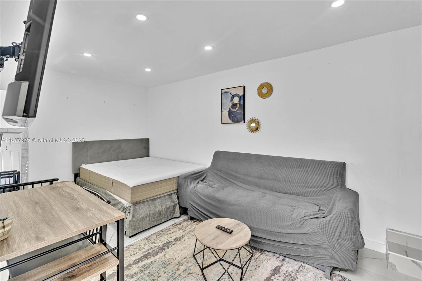Modern kitchen with designer features at 4328 49th Ct - Condo in Dania Beach