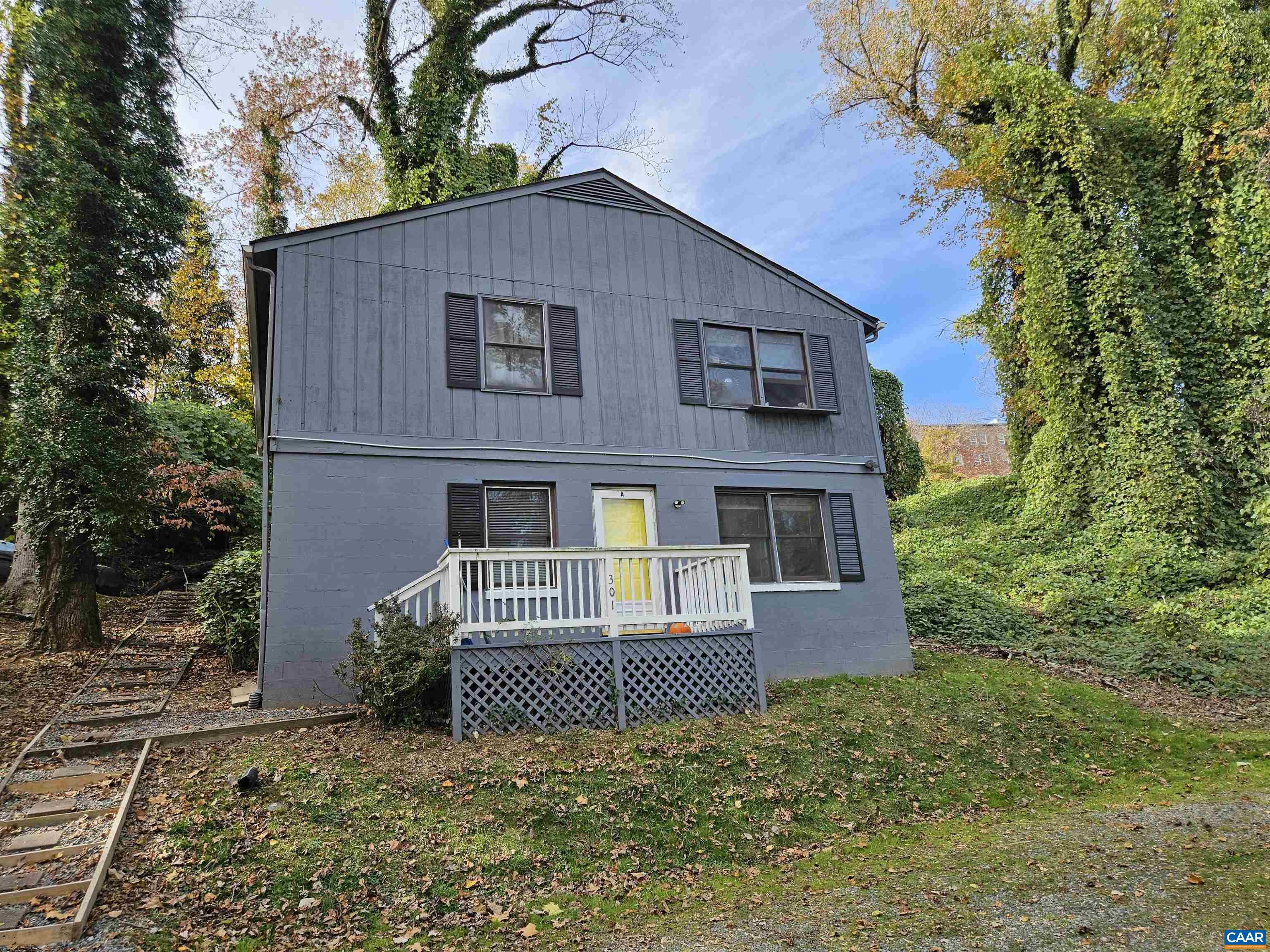 This private duplex offers consistent rental income and an unbeatable location—just minutes from UVA Grounds, the Medical Center, Scott Stadium, Downtown Mall, IX Park, and more. Each 2BR/1BA unit features LVP flooring, an open living space, in-unit laundry, and a dishwasher. Unit A is recently refreshed and rented at $1,620 through Nov 2026; Unit B is leased at $1,425 through 2/28/2026. Located at the end of a quiet street, surrounded by trees and nature, tenants love the peaceful setting. Separately metered electric, these two units share water/septic. Zoned RN-A with potential for up to 6 units on the .48-acre lot (buyer to verify with City). Long rental history dating to 2002. Seller had a pre-listing inspection done and most items have been completed!