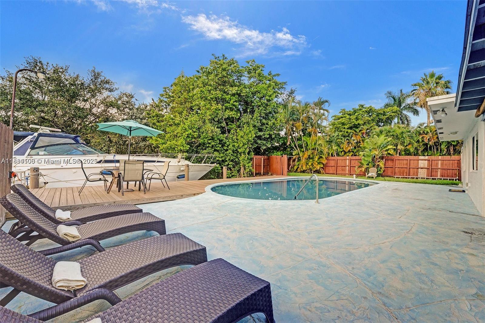 Modern kitchen with designer features at 3730 47th Ct - Home in Dania Beach
