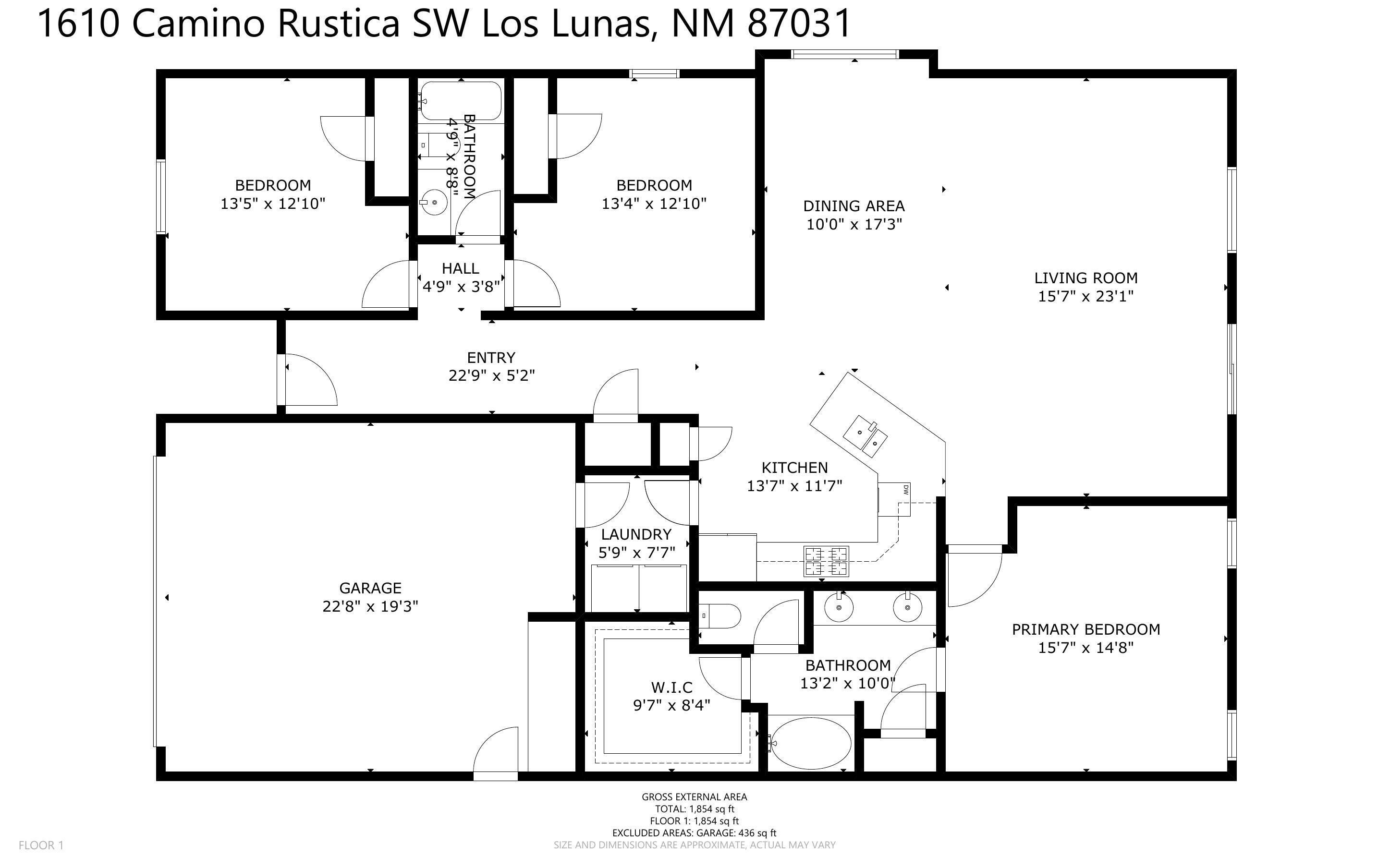 1610 CAMINO RUSTICA SW Floor Plan