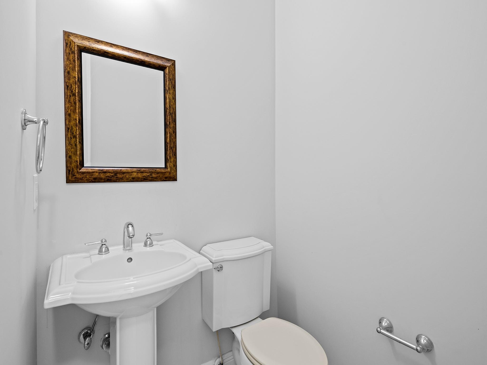 First floor half bath