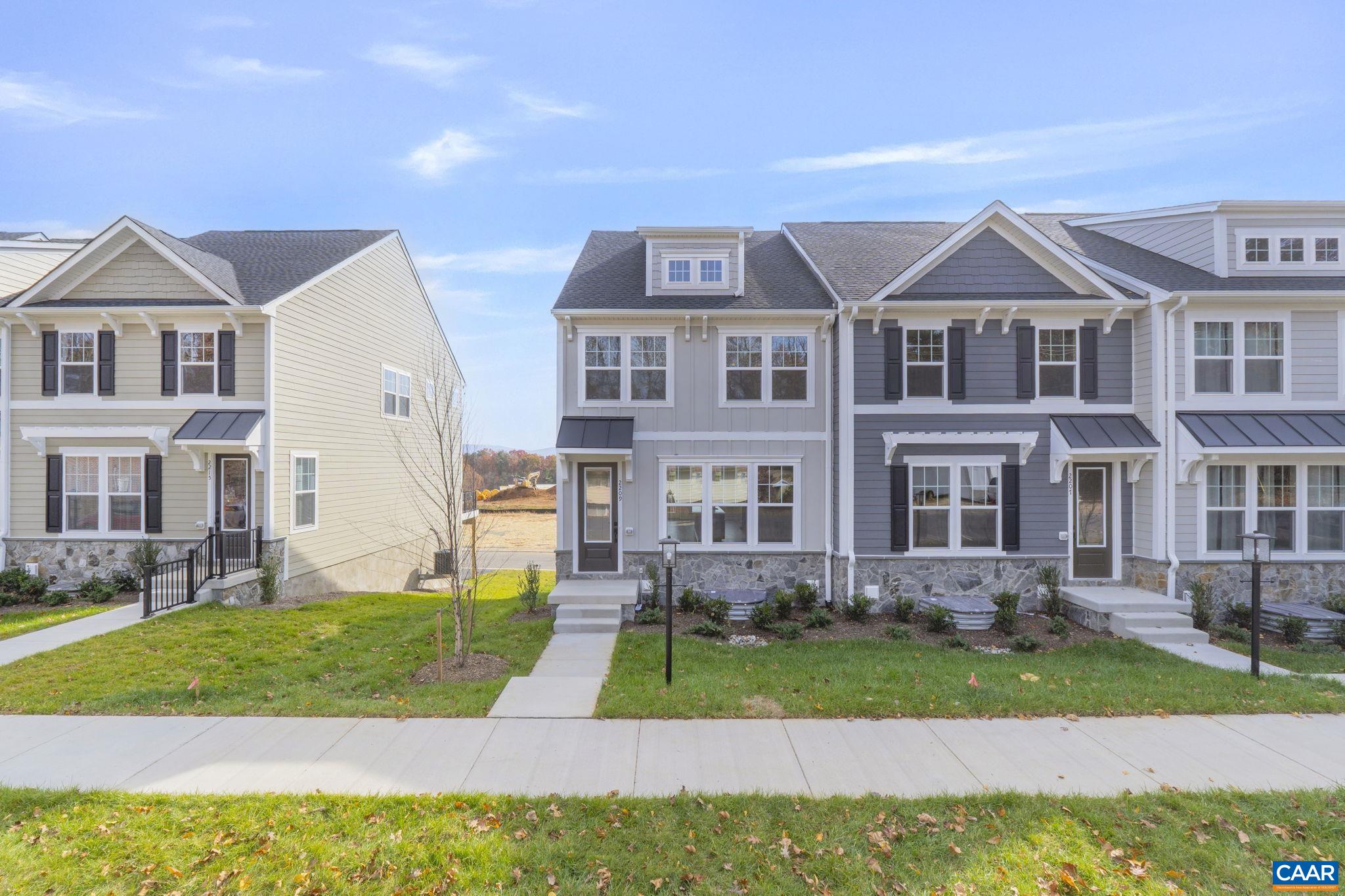 Final opportunity to own in Victorian Heights - last home available before the neighborhood is sold out! Tucked just off Berkmar Drive with quick access to Route 29, this end-unit Dogwood townhome brings together modern convenience and a prime Charlottesville location. Ready in late October 2025, it features a spacious layout with a bright kitchen and a walk-in pantry that helps keep everything organized and within reach. There's a finished basement rec room that can flex to fit your needs—think home office, workout space, or a relaxed hangout zone. Other highlights include a 2-car garage, oak stairs, wood shelving, and smart siding. Rear deck offers a quiet spot to enjoy some fresh air. Photos are of a similar home and may show optional or upgraded features. Actual photos!