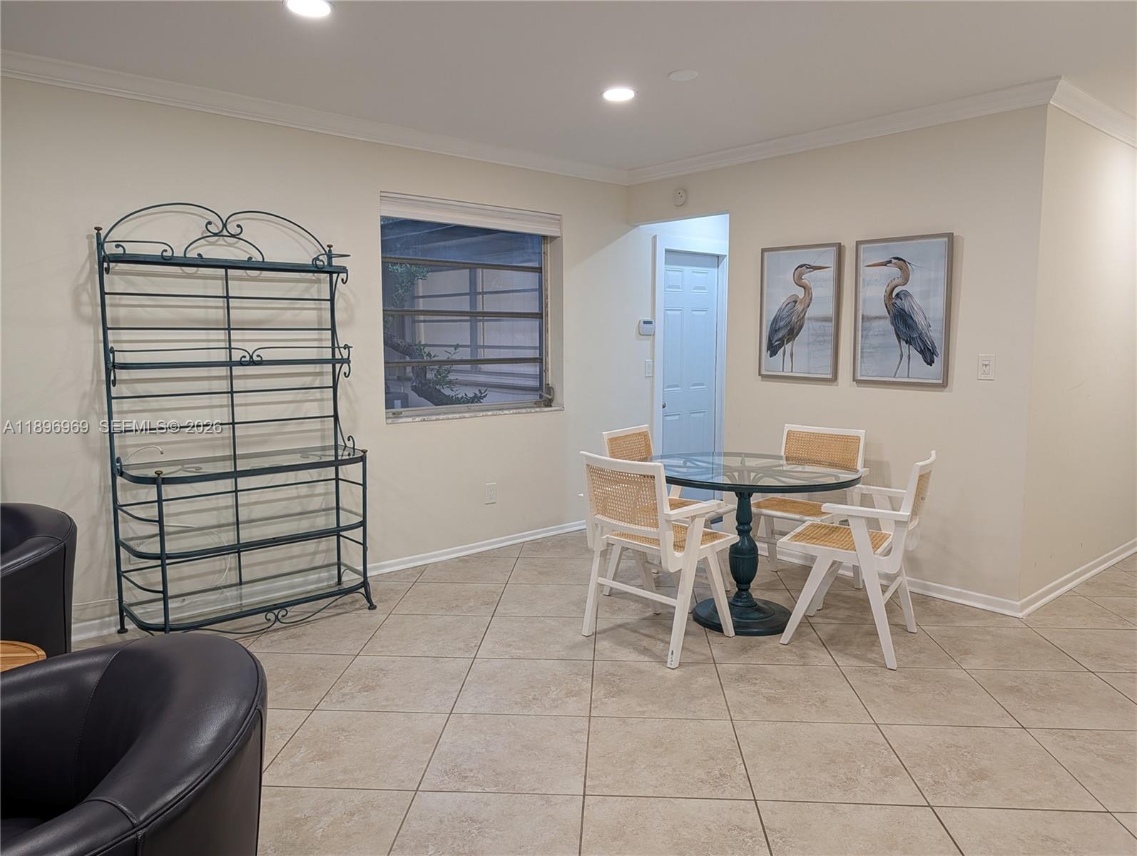 Open-concept living area at 850 Benevento Ave - Townhouse in Coral Gables