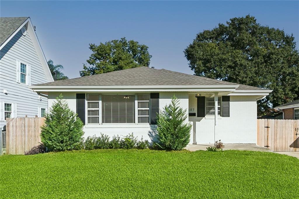 Beautiful home in the heart of Metairie. This home has been fully renovated. New Kitchen, New plumbing, New roof, plus many more incredible features. Rear yard access. Also features a wonderful guest house that offers new kitchen, full bathroom and washer and dryer hook-ups. Check this one out.