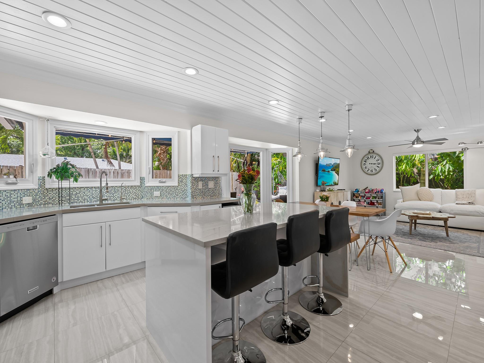 Chef's Kitchen With Custom Cabinets, Pantry, Double Ovens, Oversize Refrigerator & Free-Standing Ice Maker