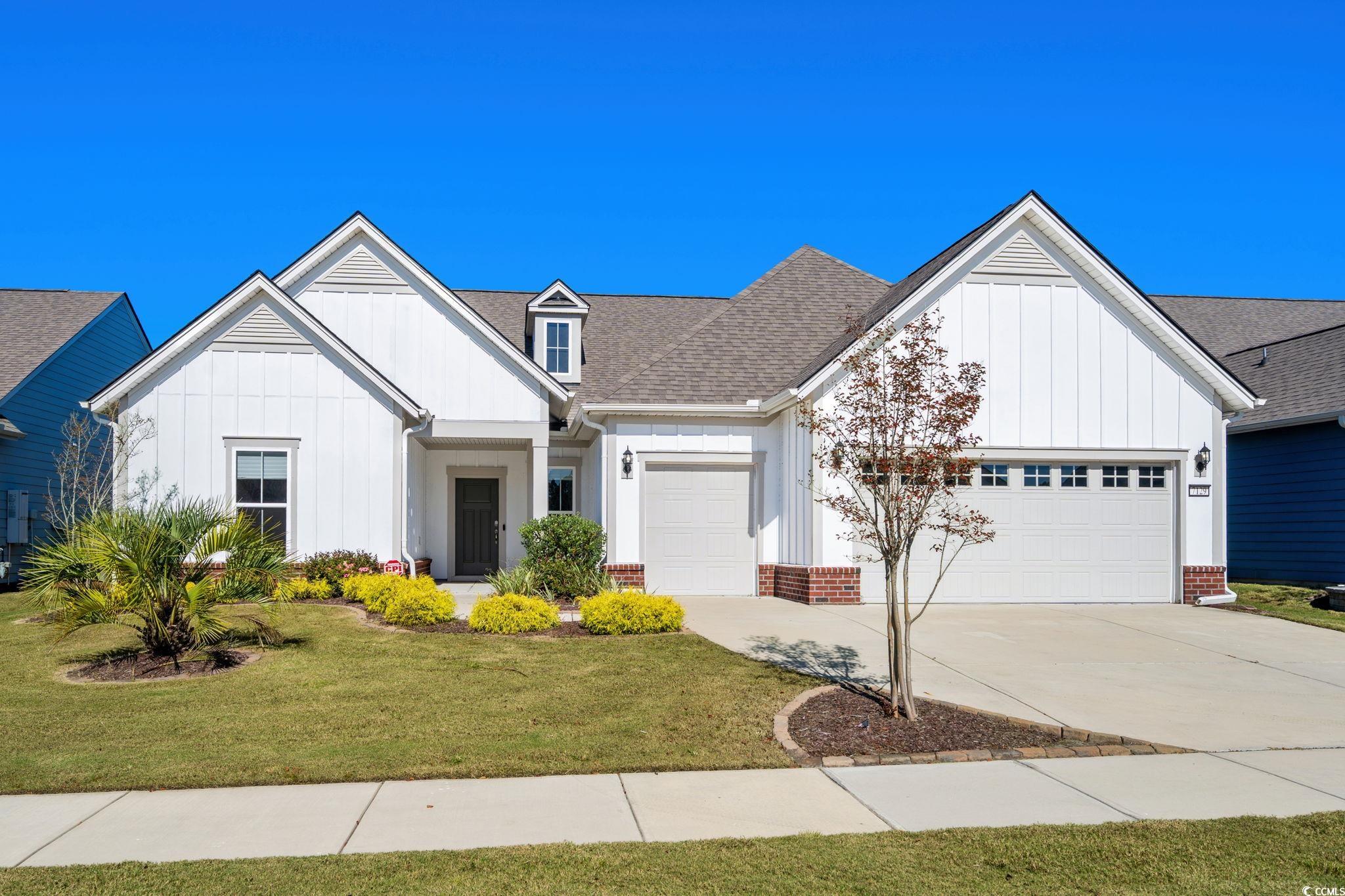 Welcome to Del Webb Myrtle Beach, the premier 55+ community along the Grand Strand!  This beautifully upgraded Dunwoody model offers 4 bedrooms, 4 bathrooms, and a spacious bonus room, combining elegance, comfort, and functionality. The home features fresh interior paint (July 2025), LVP flooring, and an open-concept layout perfect for entertaining. The gourmet kitchen shines with white cabinetry, quartz countertops, custom backsplash, farmhouse sink, and high-end stainless steel appliances, including a gas range. The owner's suite boasts tray ceilings, a luxurious ensuite bath, and a custom walk-in closet. Enjoy tranquil water views from the screened lanai and custom brick patio, ideal for relaxing or hosting guests. Additional highlights include custom built-ins, enhanced lighting, a two-car garage with a golf cart bay, and an upstairs bonus room with a full bath, perfect for guests or hobbies. Residents of Del Webb enjoy world-class amenities and an active lifestyle with indoor/outdoor pools, fitness center, sports courts, and daily activities at the Amenity Center. Plus, membership to the Grande Dunes Ocean Club offers exclusive beach and clubhouse access. Just a short golf cart ride to the beach! Conveniently located near golf, dining, hospitals, and area attractions, this home represents an incredible opportunity to live the coastal lifestyle you've dreamed of.  Don't miss your chance, schedule your tour today!