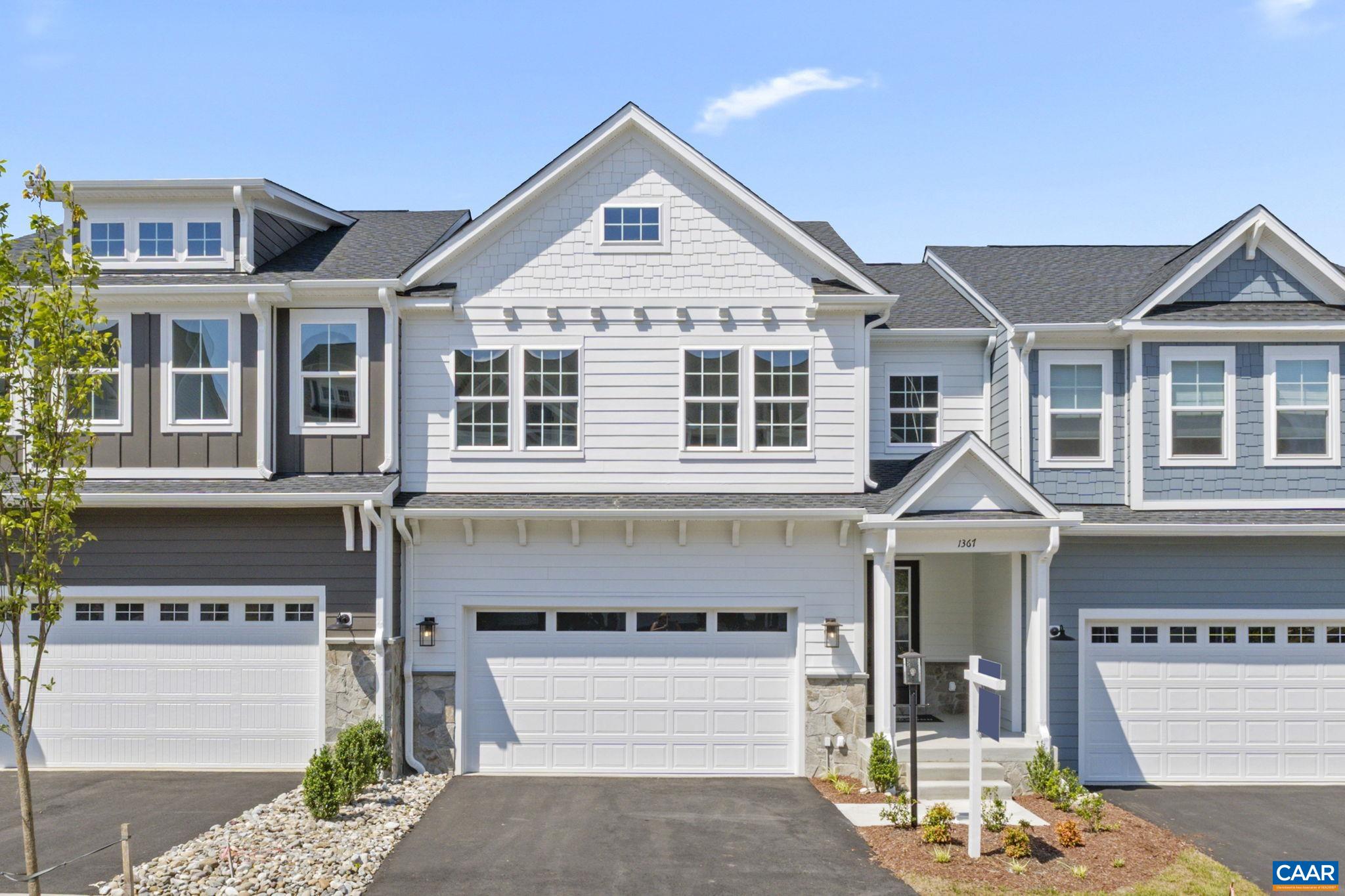 Located in The Grove at Brookhill, this interior-unit Bayberry villa offers low-maintenance living with convenient access to Route 29 North. The main level includes a comfortable primary suite with its own bath and walk-in closet, along with an open layout that connects the kitchen, dining, and family room. The kitchen is well-equipped with a walk-in pantry, soft-close cabinets, and quartz counters, while the family room adds a touch of warmth with an electric fireplace. A dedicated mudroom and laundry area help keep things organized. Upstairs, you'll find two more bedrooms, a full bath, a loft area, and a small pocket office that can be used for a variety of needs. Out back, a screened porch and grilling deck provide a relaxing outdoor space for everyday enjoyment or casual get-togethers. Other highlights include luxury vinyl plank and tile flooring in the main living areas, modern finishes, real stone accents on the exterior, and a two-car garage. The future Brookhill Town Center will offer nearby shops, restaurants, and walking paths. Photos are of the actual home!