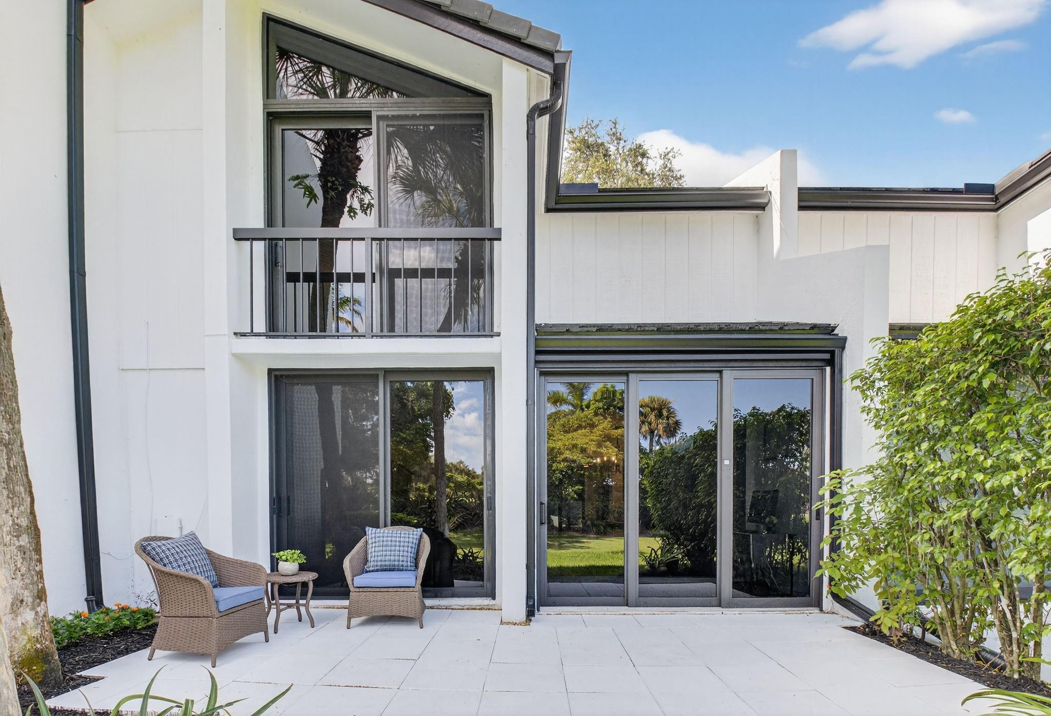 Beautiful 3bed/2.5bath townhouse with great golf view, private patios in both front and rear of home. Enjoy your coffee in the morning w/ the sunrise on the rear NE facing patio, then enjoy an evening glass of wine w/ the sunset on the front SW facing patio on the front patio. Enjoy golf/tennis/pickleball in this award winning private country club offering resort style living, 4 golf courses, 27 tennis courts & 14 pickleball courts. Mandatory joining fees: $150,000 + $10,000. Annual social dues $24,454.85.