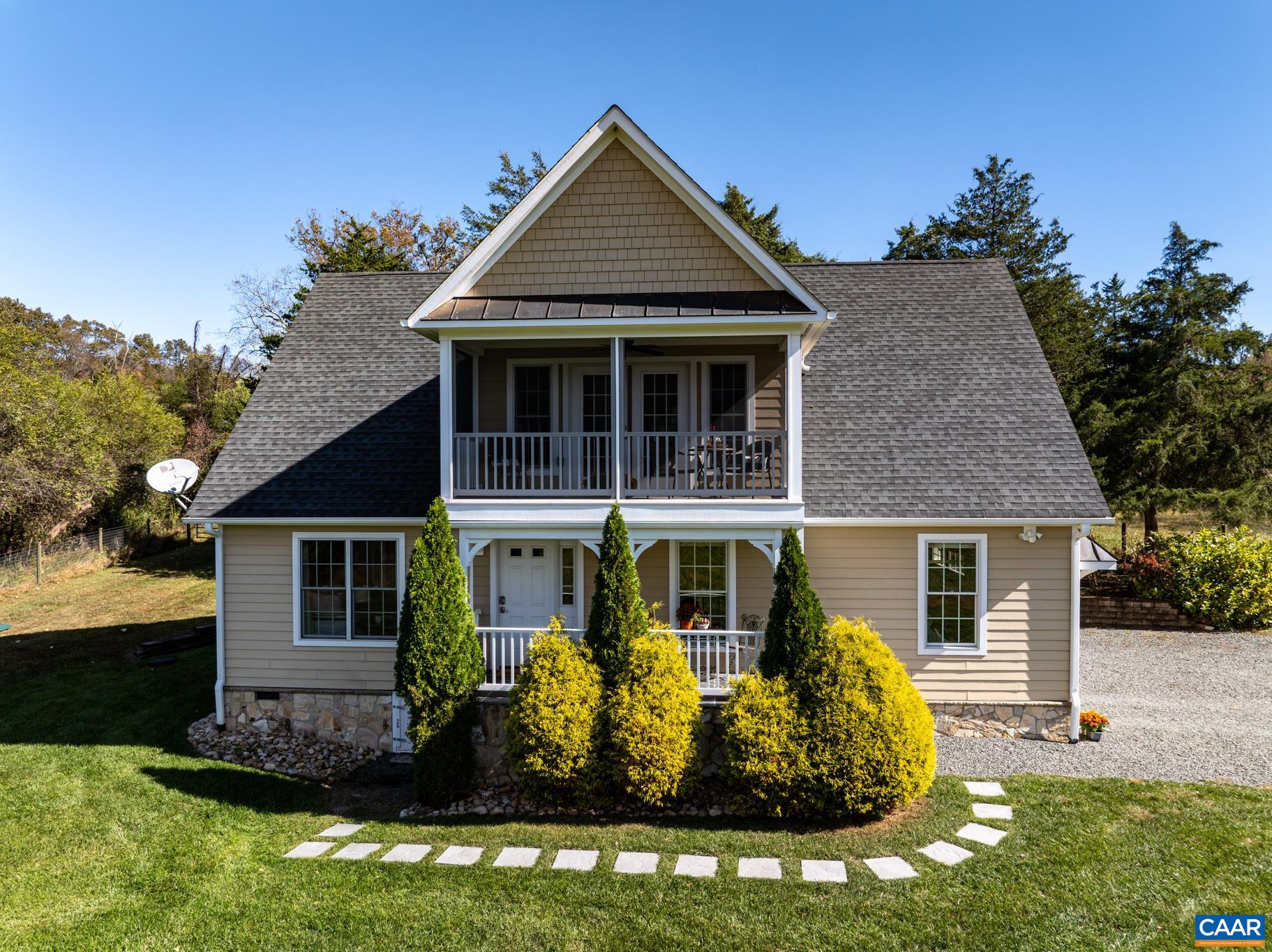 Renewed Opportunity! Buyer Wasn't As Ready to Move as They Thought. Great Inspection! Investors, Vacation Home Seekers! Come Build Your Dream Home on the hill with a view! Not only does the floor plan provide optional lifestyle choices, the acreage enjoys captivating mountain views abutted by flowing Mallory Creek. The cypress bordered eastern meadow defines a natural boundary and presents an exceptional opportunity for a second year-round residence. Currently owner-occupied year-round, imagine the income potential of TWO turnkey ready vacation units each with private access, kitchen, and baths. Morning coffee or an evening glass of wine are equally relished on the upper screened porch. Savour the up and coming Agritourism of Nelson county: wineries, live music, Belties biscuits, Ski Wintergreen, fly fish or golf. With horses in mind, the owner had the acreage fenced and cross-fenced for ease of operation; 2x4 welded no-climb wire with additional high tensile wire that can be electrified; and installed multiple gates to pastures for easy management. Also available furnished! Sneak Peek: A rare Limited Viewing Opportunity, with Unlimited Potential! Don't miss this brief period (10/31-11/30) to see an undeniably unique custom home.