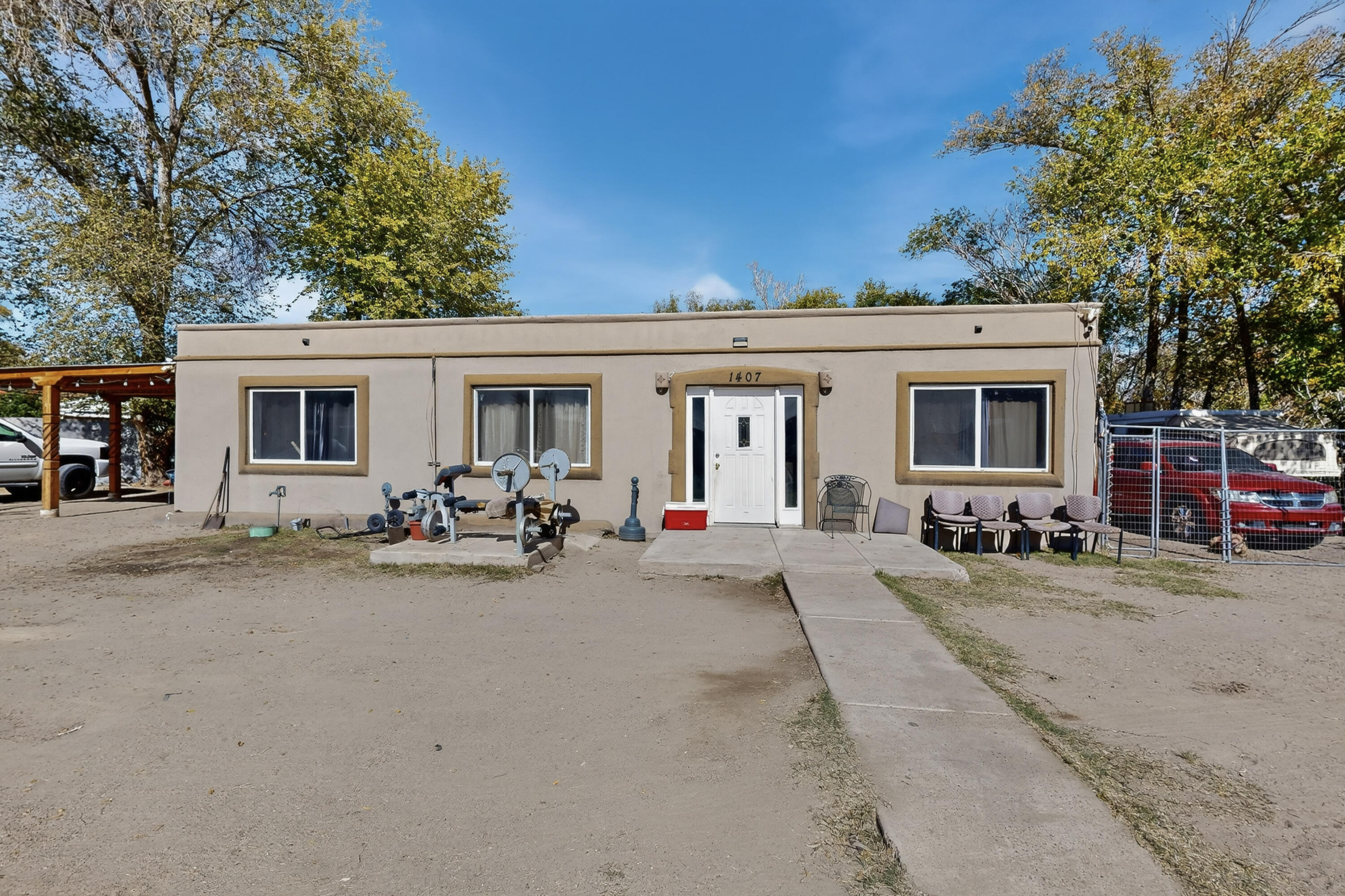 Very spacious home - sold as is CASH ONLY. Come and turn this space into everything you are looking for. Great fenced in property with a gorgeous covered patio. Big Living Room and Master Bedroom.