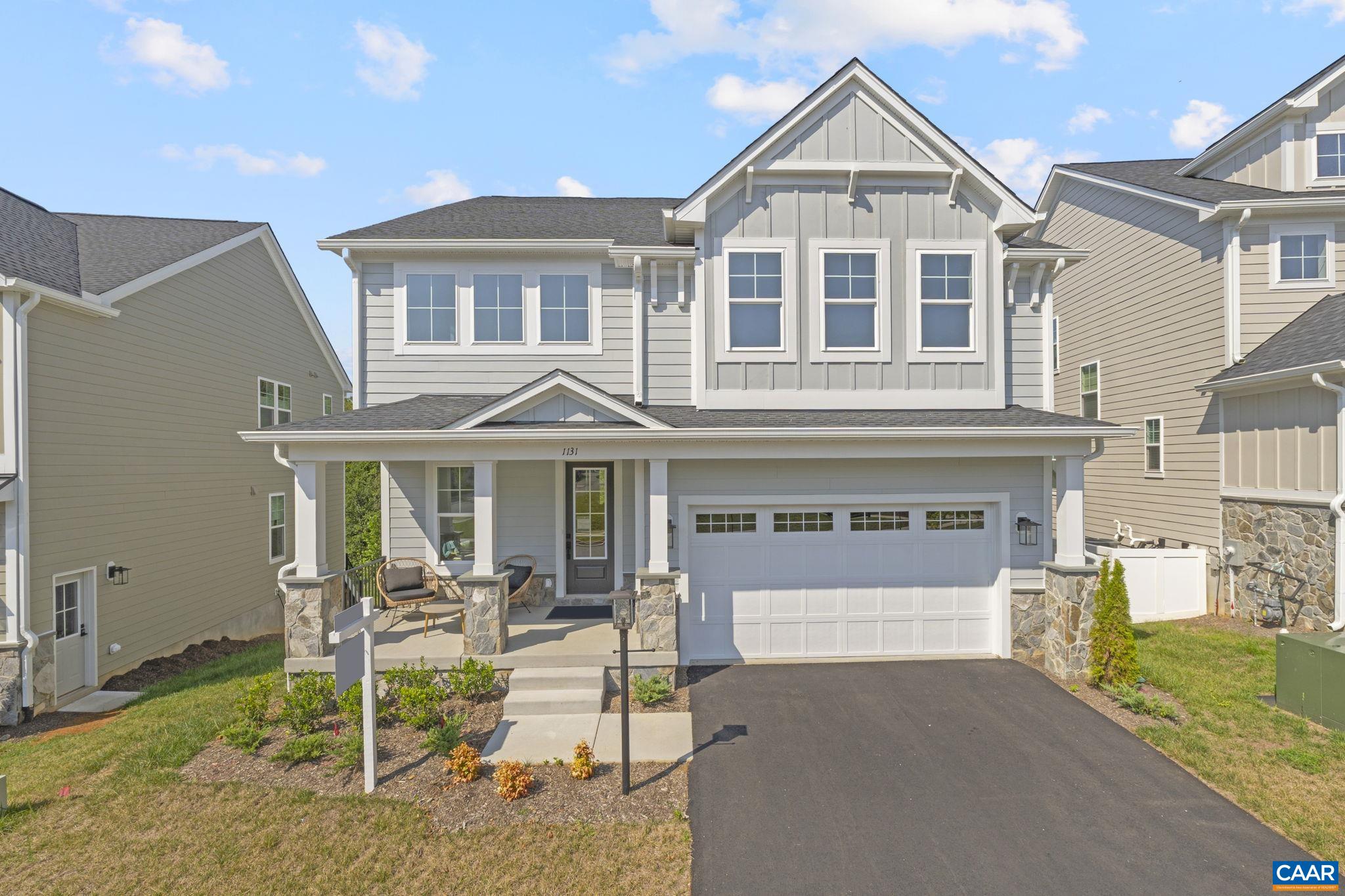 Now available to build in The Grove at Brookhill, the brand new Marigold floor plan offers a flexible layout with an estimated 7 to 8 month build time. Located in a fresh new section of this popular Route 29 community, the Marigold stands out with its generously sized bedrooms, each one featuring its own walk-in closet. The main level includes a connected living space with an L-shaped kitchen, center island, walk-in pantry, pocket office, mudroom, half bath, and access to a covered porch. Upstairs, a loft-style flex area offers extra space to spread out or the option to create a fourth bedroom with full bath. The primary suite is spacious at nearly 18x20 feet, with a 17x15 foot walk-in closet and roomy private bathroom. Two more large bedrooms, a split-layout hall bath, two linen closets, and laundry room complete the second level. Base price includes a full finished walkout basement with a rec room, bedroom, and full bath. You can also choose to add a third-level loft with an additional bed and bath. Photos are of a similar home and may reflect optional upgrades.