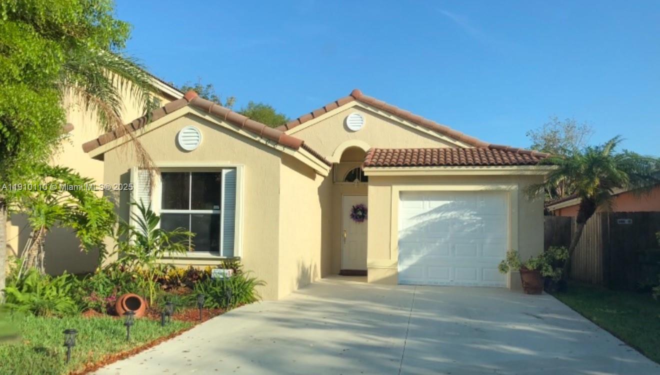 Cute single- family home in Shores at Key Gate community located in Homestead. This property has 3 bedrooms, 2 bath, one car garage, parking lot with a plenty spaces for 3 cars outside. enjoy beautiful private backyard with roof and bbq area, perfect for entertaining or relaxing. Gourmet updated kitchen, year 2003 with high cabinets with crown molding, thermofoil doors, color frosty white. Top stove mount in granite counter. Mount microwave and oven in separate cabinet. Stainless steel all appliances. Fully hurricane shutters. Irrigation system afront yard. Low HOA includes cable, internet, ADT monitoring, tennis & racquet courts. Just a short drive to keys Premium Outlet Mall and Key Largo. Don't miss this opportunity.