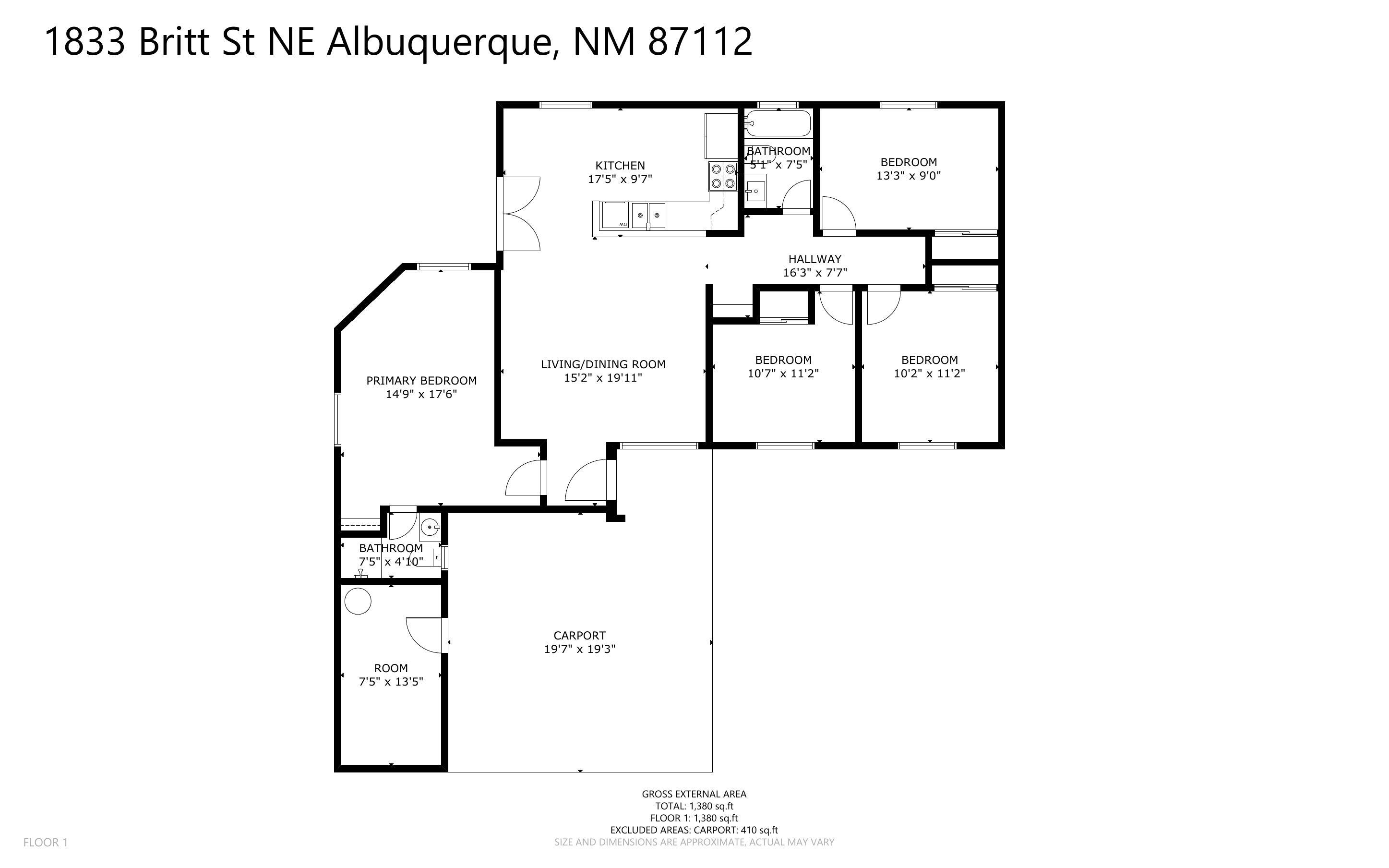 1833 Britt Street NE Floor Plan