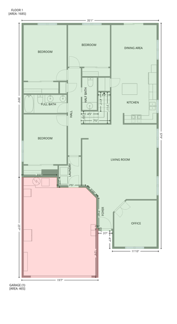 9615 Tristani Road SW Floor Plan
