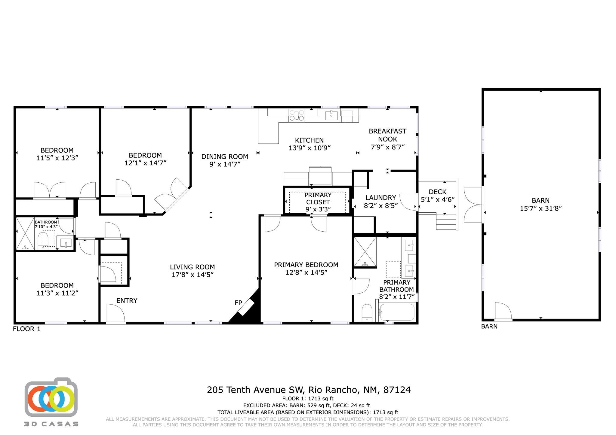 205 10th Avenue SW Floor Plan