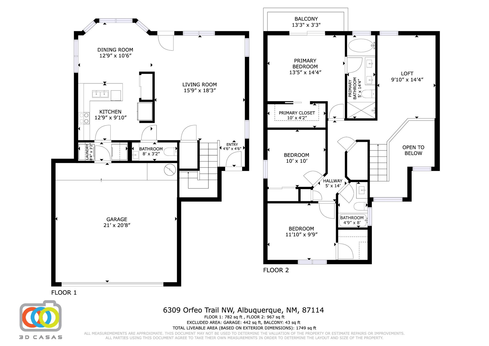 6309 Orfeo Trail NW Floor Plan