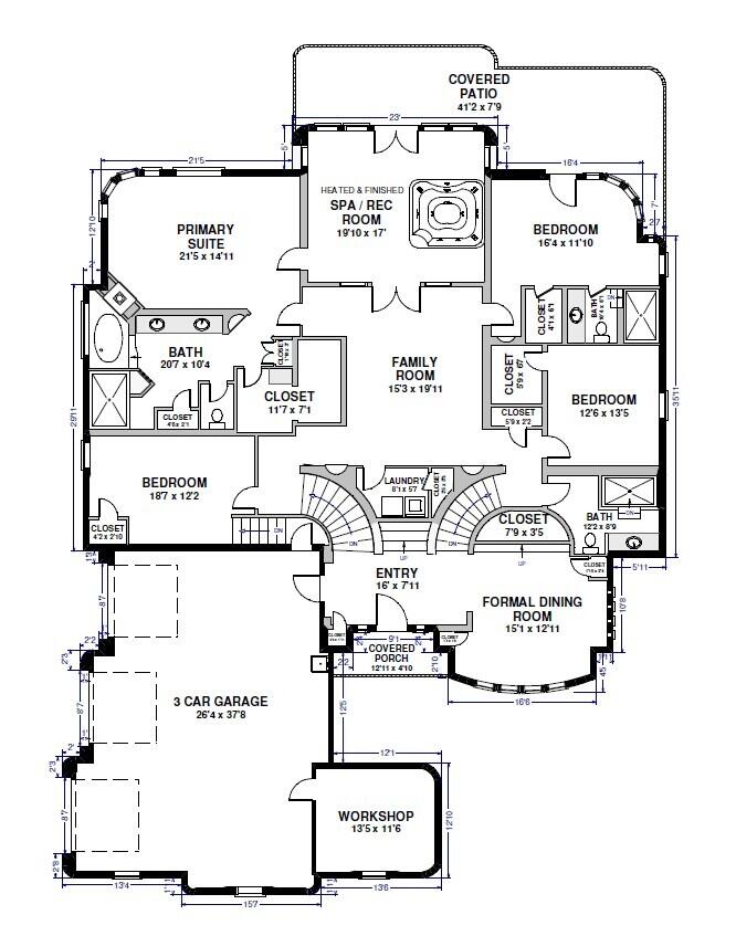 4008 Silvery Minnow Place NW Floor Plan