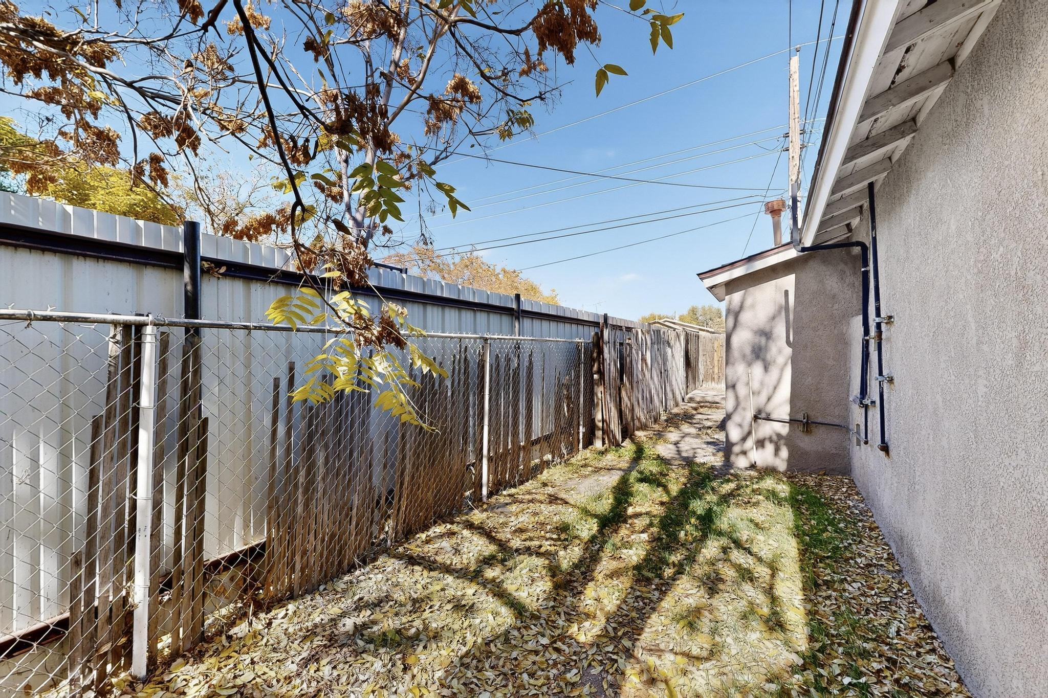 1011-1/2 Barelas Street SW Backyard