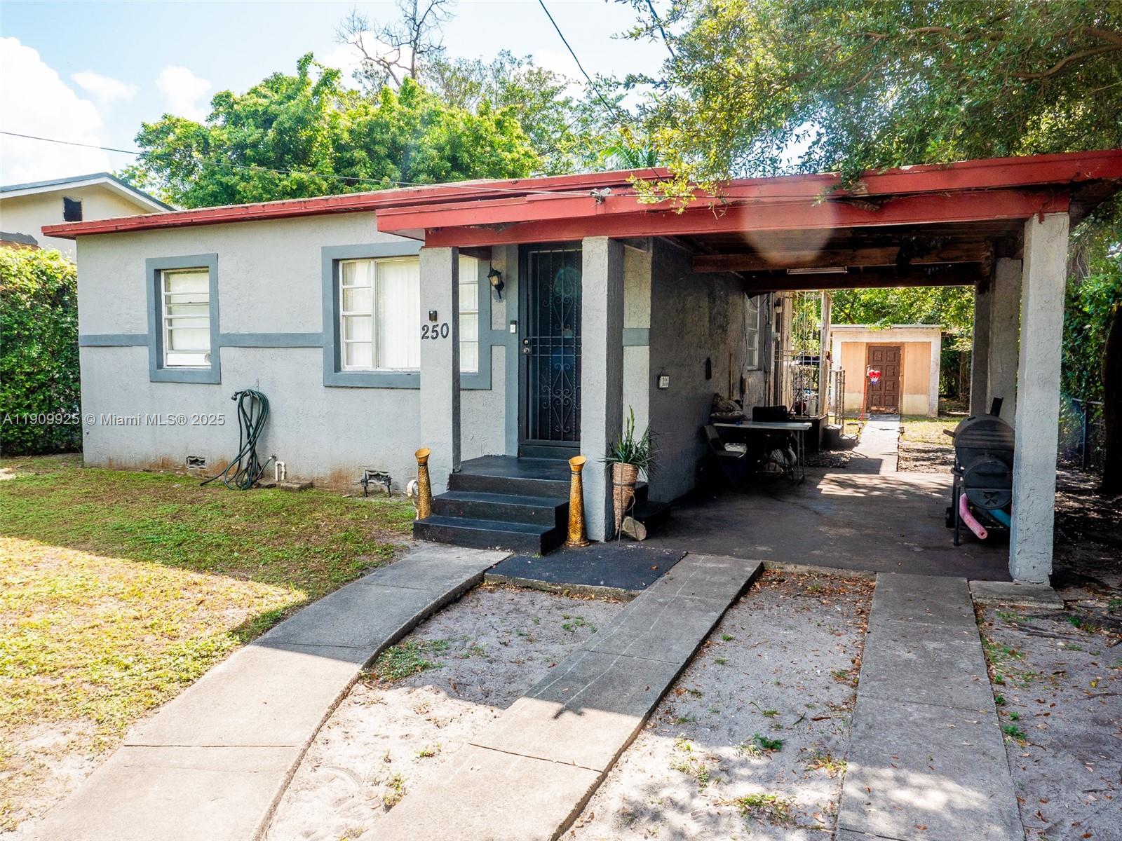 Welcome to this beautiful renovated home with an additional accessory unit.  This 2 bedroom 1 bathroom sits in one of the most desirable and fast growing areas surrounded by new developments, just minutes away from the Design District, Wynwood and Midtown.  Property offers a blend of modern updates of the kitchen with stainless steel appliances, updated bathroom, and new flooring.  Great opportunity for primary homeowners or investors looking to create a unique property. This move-in ready home offers the perfect blend of comfort, convenience and investment potential. Spacious backyard with room for a pool and opportunity to build additional units as it is zoned Duplex. Easy to show.