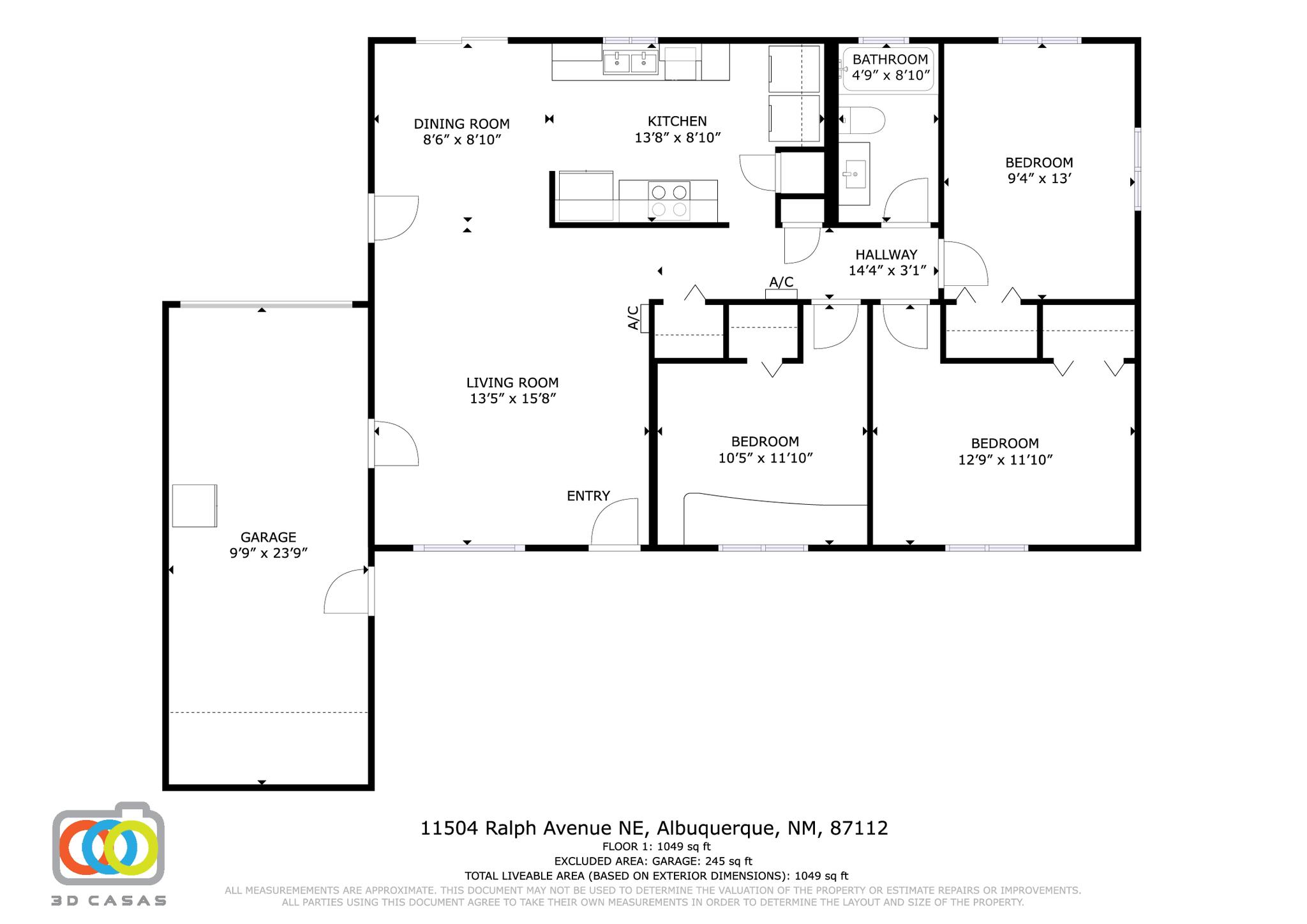 11504 Ralph Avenue NE Floor Plan