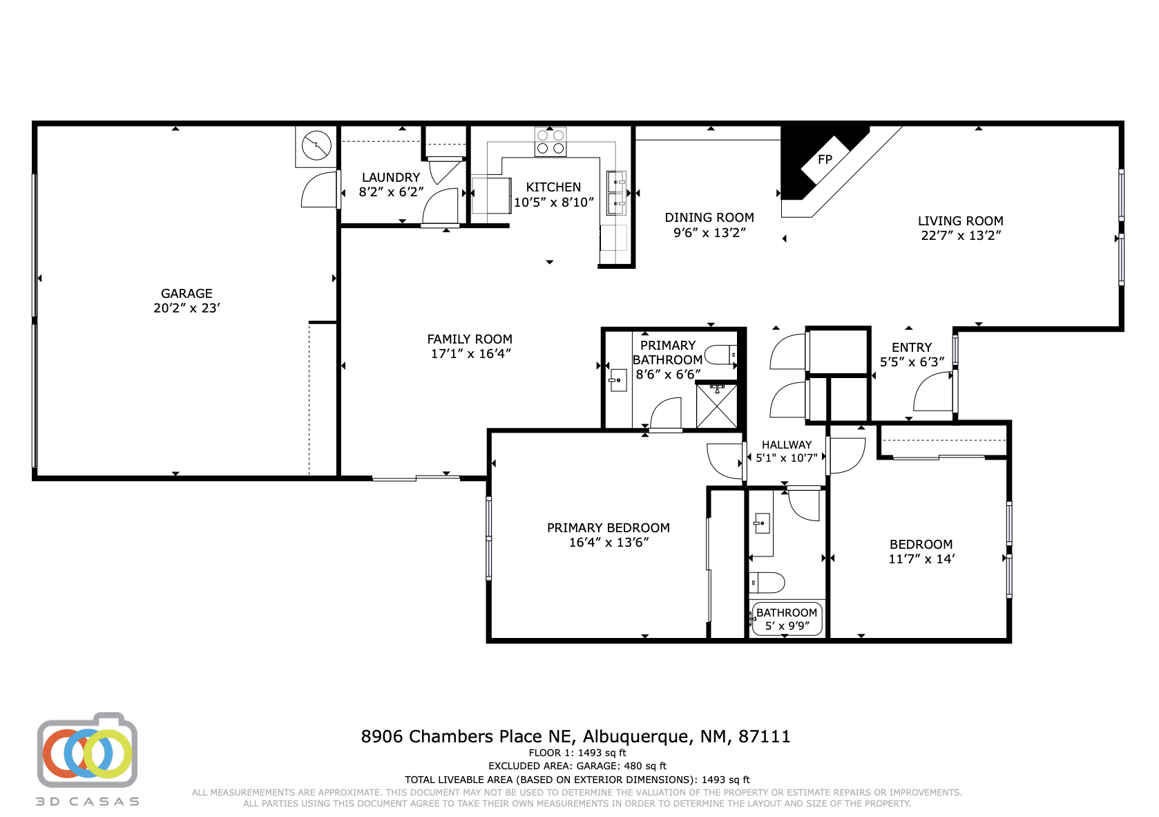 8906 CHAMBERS Place NE Floor Plan