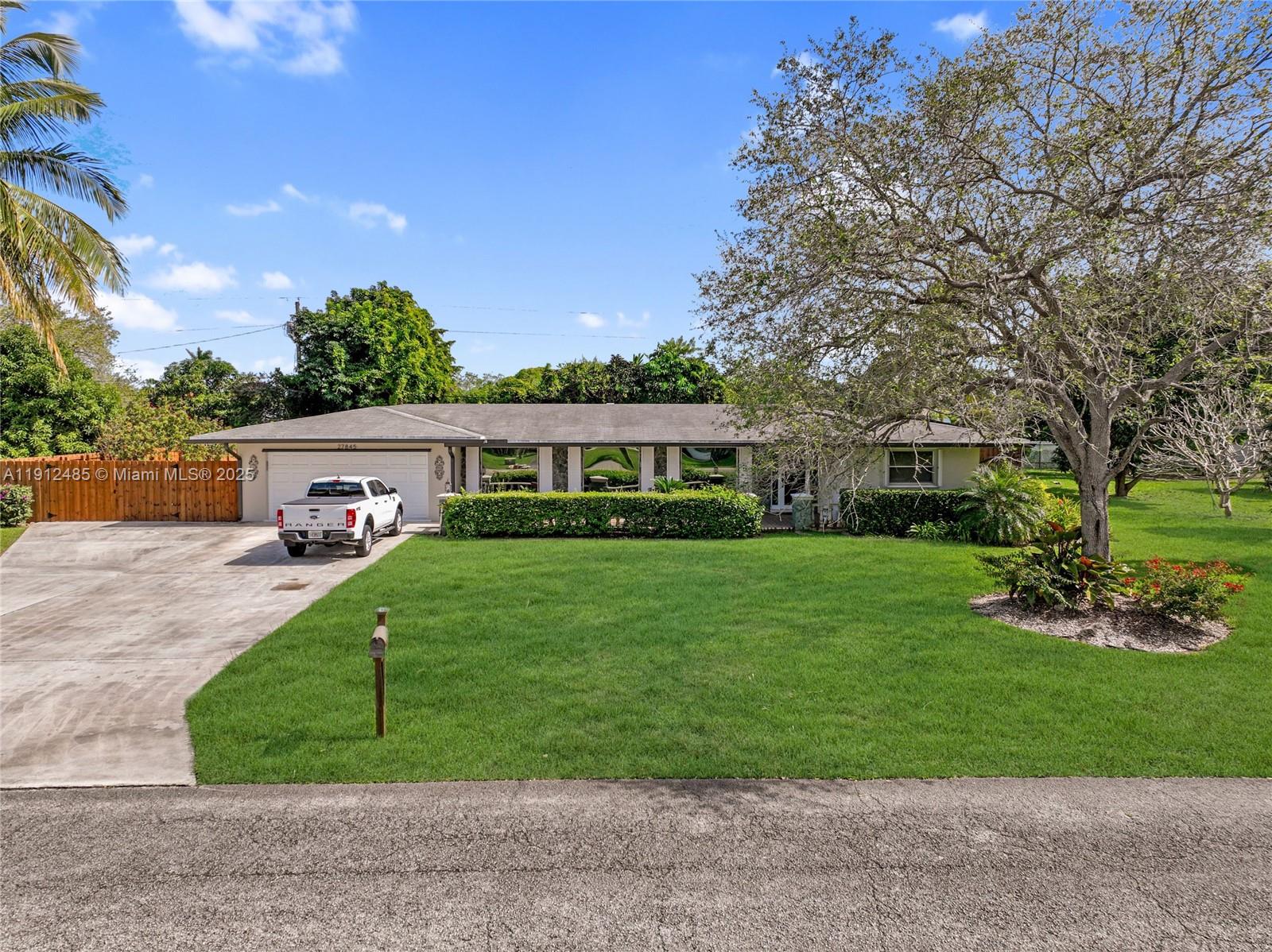 Fully remodeled home spacious enough for an extended family! This fantastic home has an expansive floor plan boasting two large living areas with wood grain porcelain tile throughout. Solid wood kitchen cabinets, granite countertops, stainless double sink, giant walk-in pantry. Screened-in porch, 34 solar panels, Class 5 hurricane accordion shutters and 3 extra large hurricane impact front windows. Brand New Appliances installed in 2021.  10x10 shed, 6 ft wood fencing, large spacious backyard with fruit trees. Extra room in the Garage with full bathroom & washer/dryer area, Enjoy this gem of a home in a well-established quiet and safe neighborhood. This is a must see property !!!