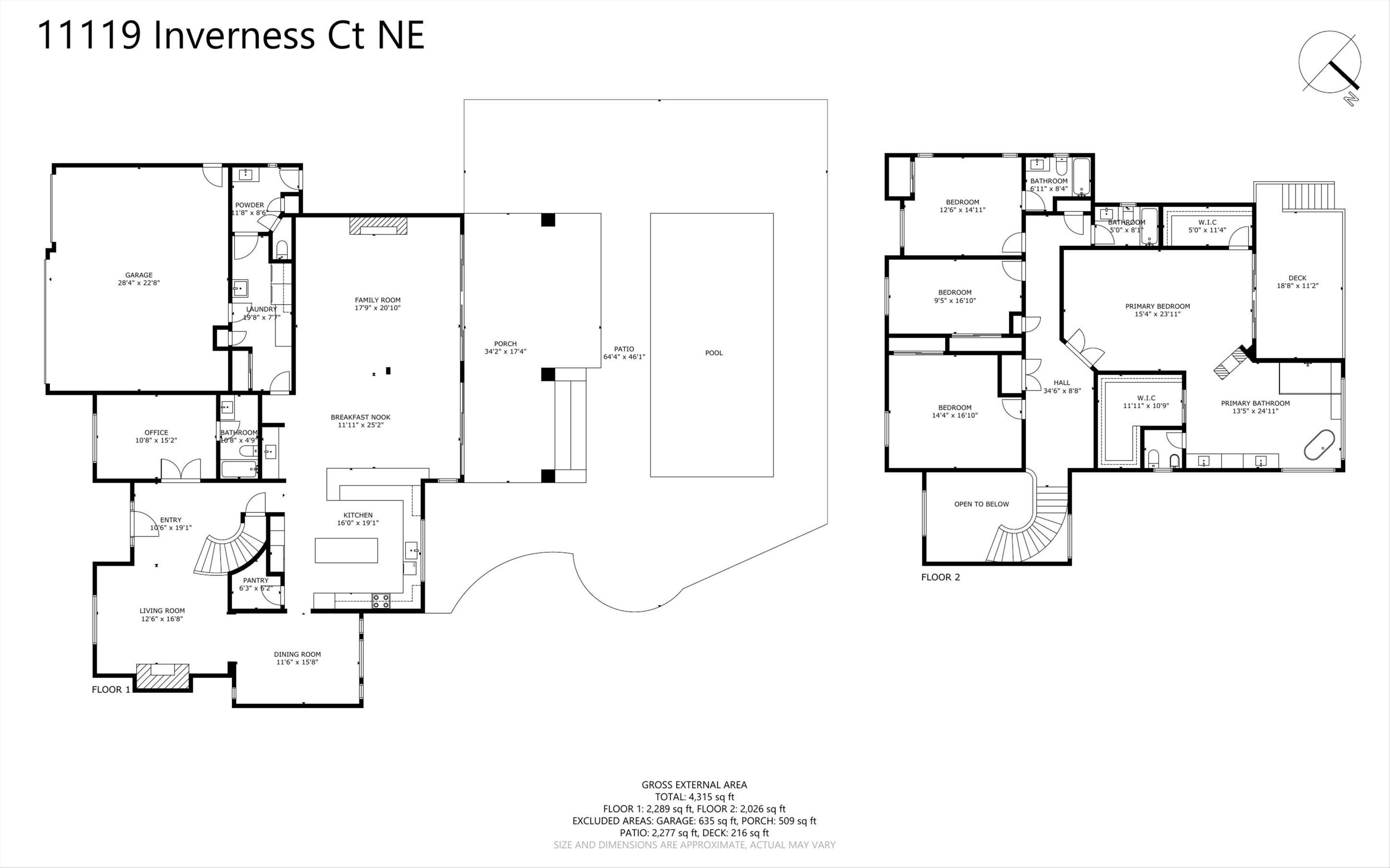 11119 Inverness Court NE Floor Plan