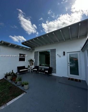 Impressive exterior facade at 420 111th St - Condo in Miami Shores