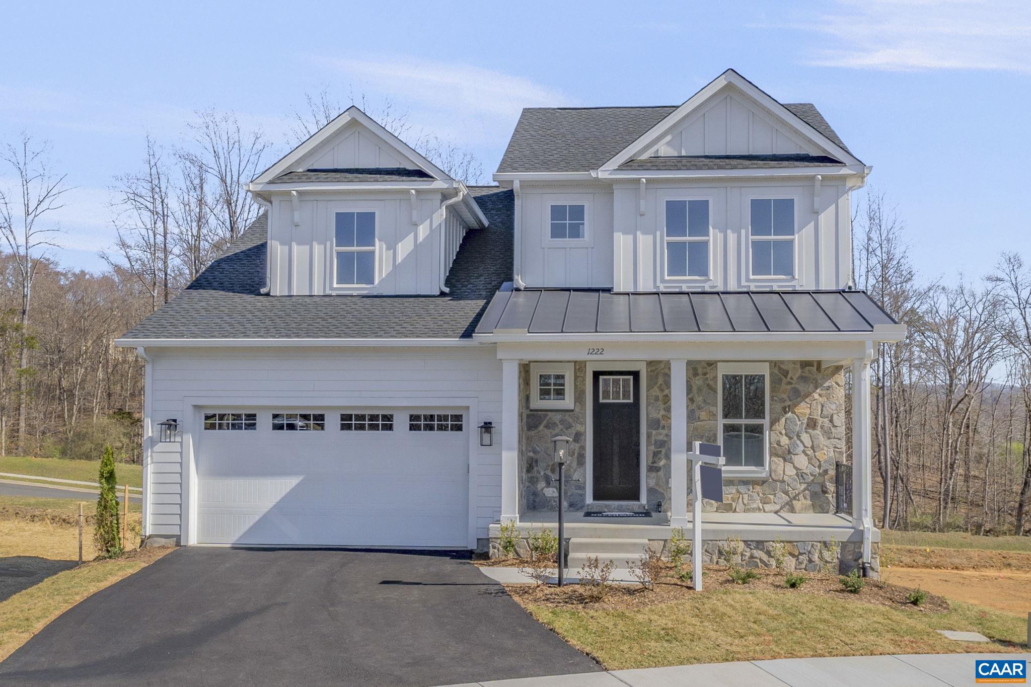 This is a to-be-built home in The Grove at Brookhill, a new neighborhood surrounded by trees and located just off Route 29 North in Charlottesville. The Redwood farmhouse floor plan offers main-level living with a spacious kitchen, walk-in pantry, and a two-car garage that opens into a combined mudroom and laundry space. The primary suite is on the main floor and includes a large walk-in closet. Upstairs are two additional bedrooms, a full bath, and an unfinished loft with potential for future expansion. This particular offering includes a finished walkout basement with a rec room, additional bedroom, and full bath—providing added living space from day one. Construction takes approximately 7–8 months from contract to completion. Built with long-term quality in mind, the home includes 2x6 exterior walls, oak stairs, solid core doors, wood shelving, real stone accents, a tankless water heater, and a high-efficiency Trane HVAC system. Please note: photos shown are of a previously built version of this plan without a finished basement. Lot premiums may apply.