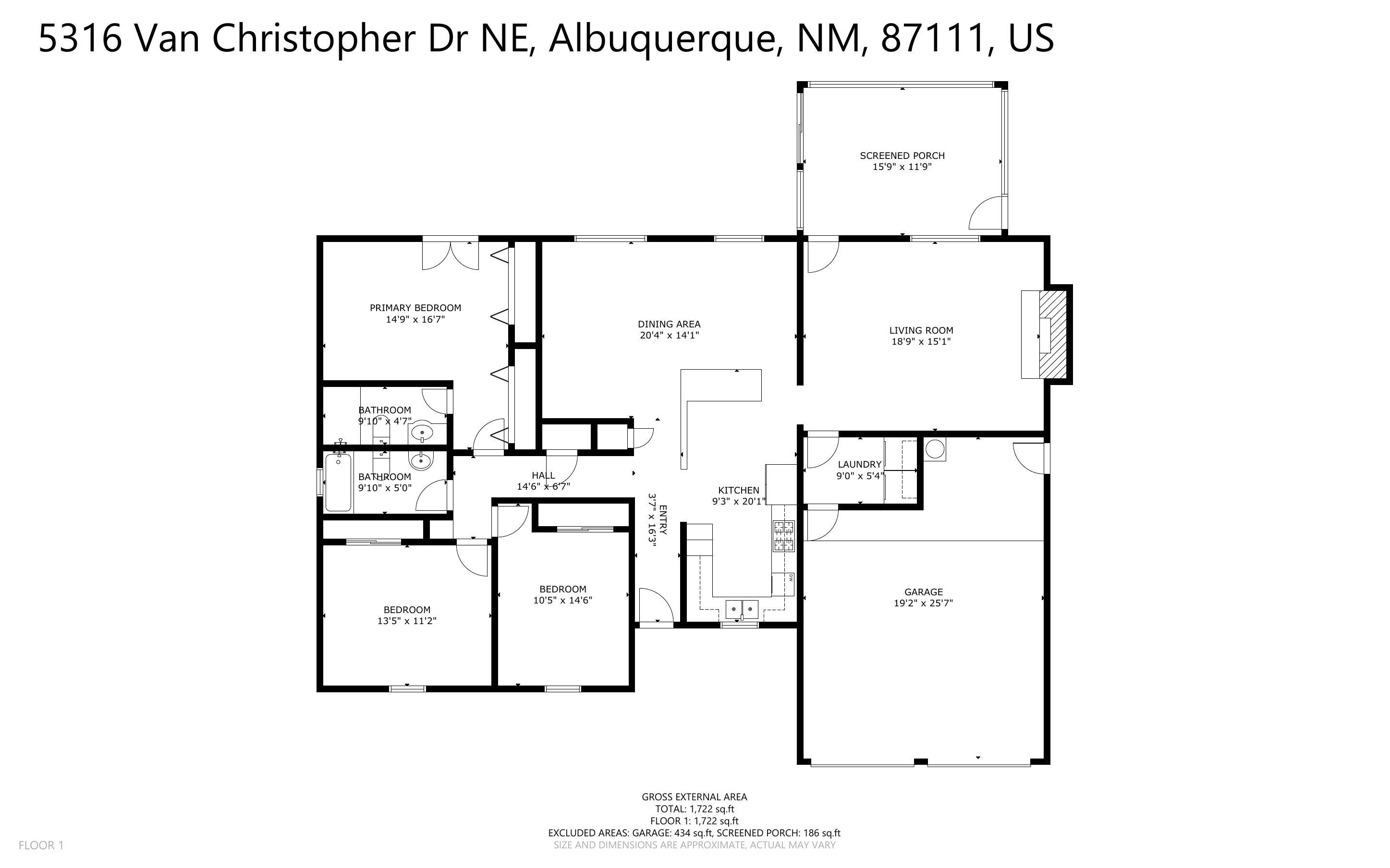 5316 Van Christopher Drive NE Floor Plan