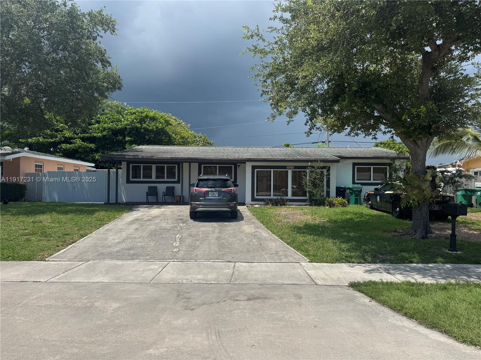 Welcome to this beautiful house located in a wonderful neighborhood in Cutler Bay. Bathroom and Kitchen recently renovated. House has impact doors and windows. Huge size family room area with plenty of natural light. Offers a terrace enclosed in glass with an a/c split ideally for playroom, office space, family room etc. Recently painted. Backyard space for boat or car. Plenty of parking spaces. Recently painted. Closed to the turnpike and many shopping centers.
