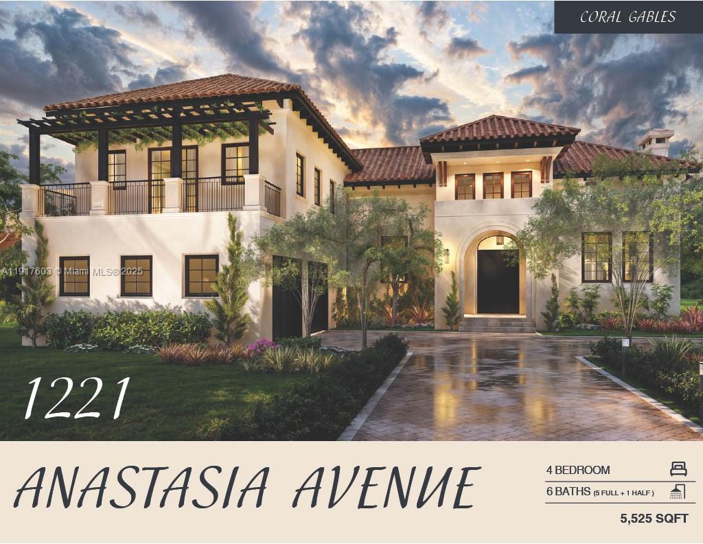 Nestled in the historic Country Club Section of Coral Gables at 1221Anastasia Ave, this two-story home boasts 4 bedrooms and 6 baths(5 full, 1 half). Set just moments from the iconic Biltmore Hotel,Miracle Mile shopping and dining, this Mediterranean styled homeoffers spacious interiors with bright natural light, opening onto aserene private pool and landscaped outdoor area—an ideal blend ofrefined living and vibrant Miami convenience.