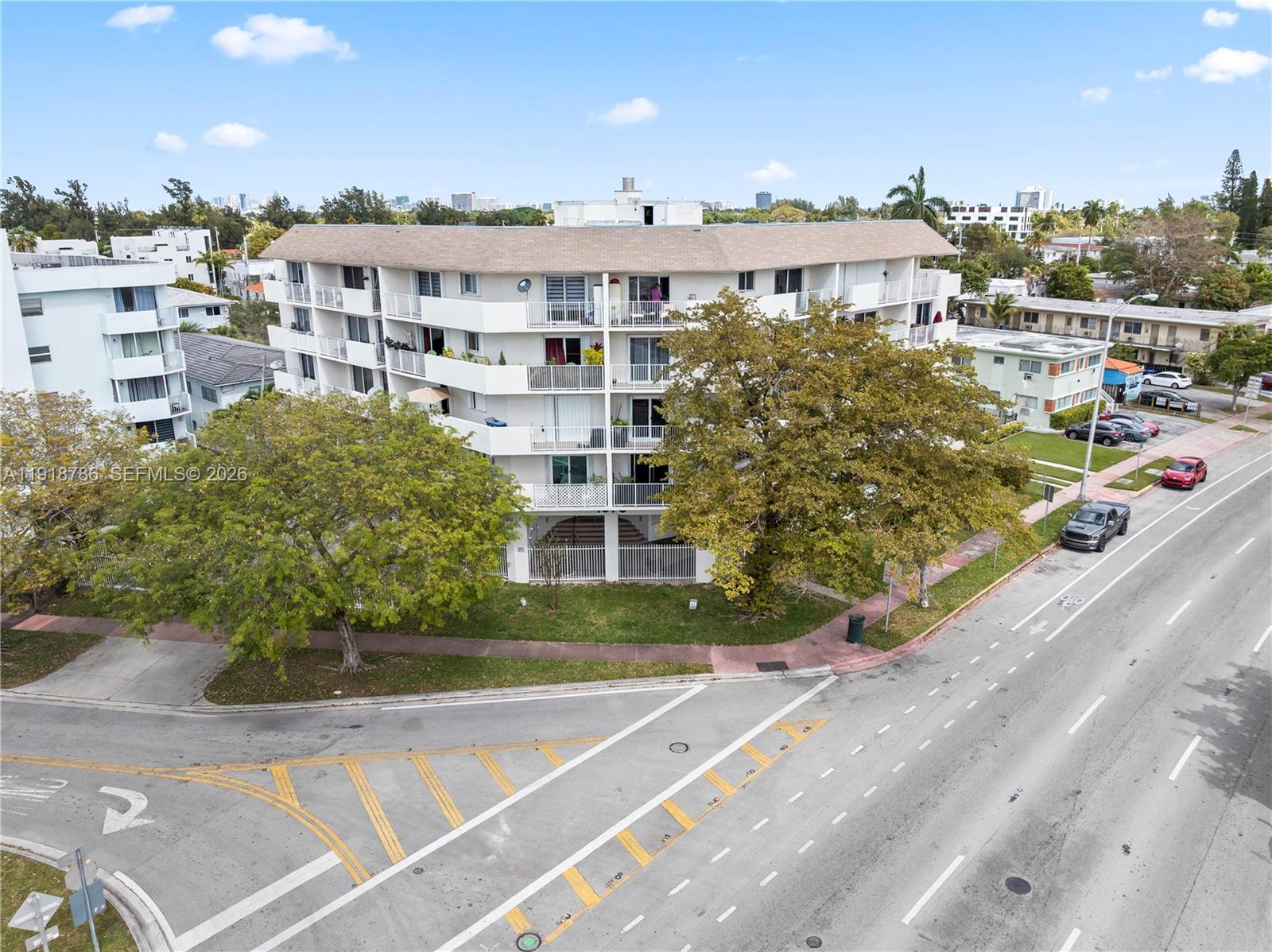 Impressive exterior facade at 1975 Normandy Dr - Condo in Miami Beach