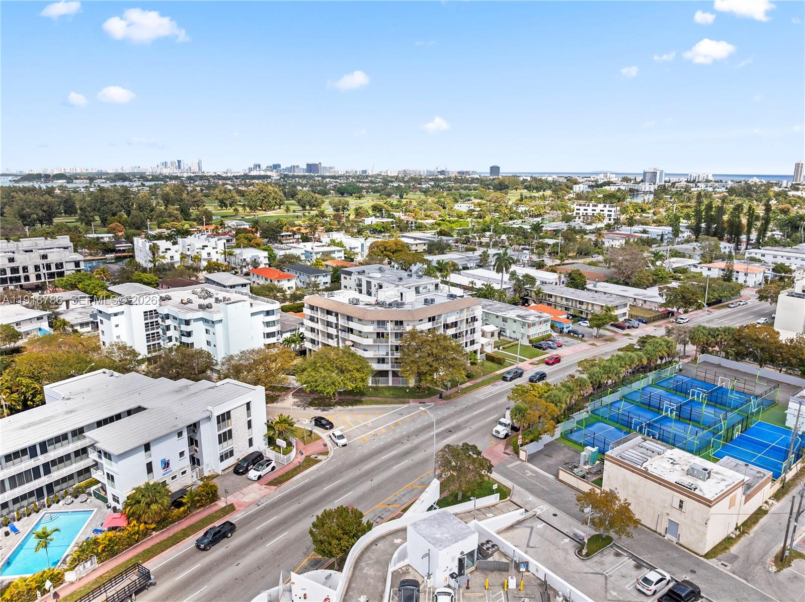 Modern kitchen with designer features at 1975 Normandy Dr - Condo in Miami Beach