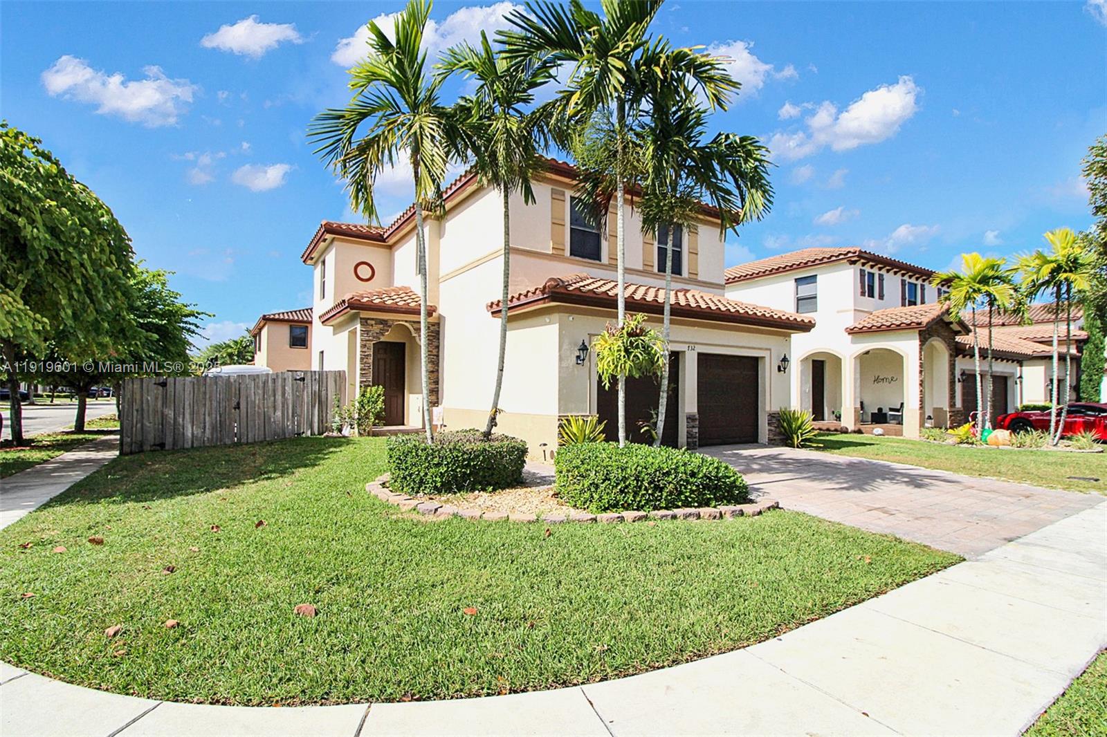 Come see this spacious and beautifully maintained 3-bedroom, 2.5-bath corner two-story home located in the secure, family-friendly Baywinds at Cozumel gated community! This inviting residence features tile flooring throughout, an open-concept kitchen with stainless steel appliances and ample cabinet space, ideal for living and entertaining. A two-car garage provides convenience and additional storage.Enjoy high ceilings, custom closet cabinetry, and a completely fenced backyard with a cement patio,  for relaxing outdoors. Plenty of space to store your boat.Community amenities include a resort-style clubhouse, swimming pool, party room, fitness center, and kids’ splash park. Conveniently located near Baptist Hospital, shopping centers, schools, and with easy access to the Turnpike.