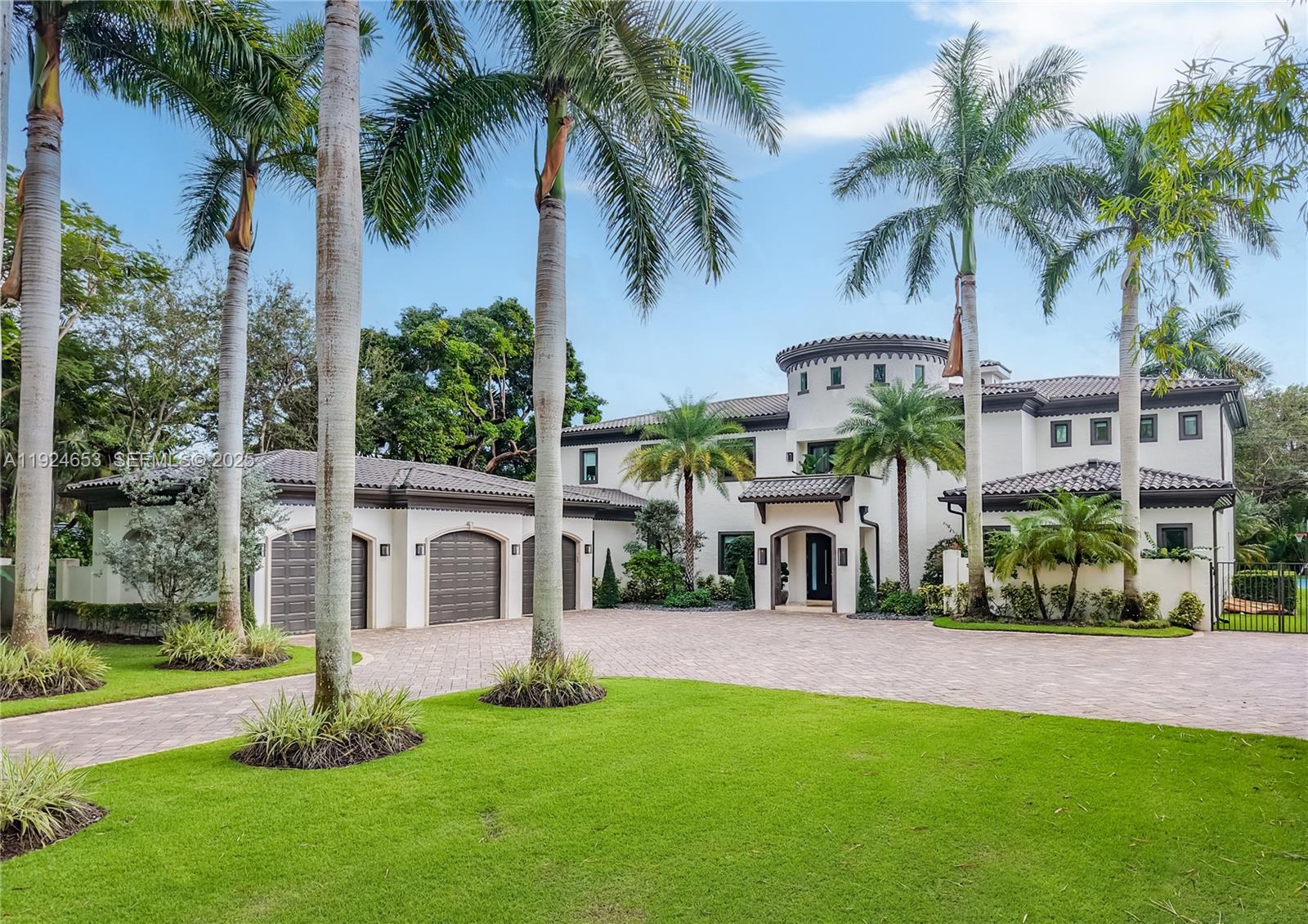 Located in a prime Pinecrest neighborhood with top-rated schools, this gated estate offers 7 beds, 8.5 baths, and 7,000+ SF of refined living. A dramatic foyer with a striking statement staircase leads to soaring interiors, a marble-clad chef’s kitchen, elegant dining, and a great room with fireplace. The primary suite features a private lounge, dual walk-in closets, and a spa-style bath. Resort amenities include a saltwater pool, spa, cold plunge, sauna, gym, and a pickleball/basketball court. Smart-home systems, an elevator, large laundry room, a 3-car garage, and recent upgrades make this a truly move-in-ready retreat.